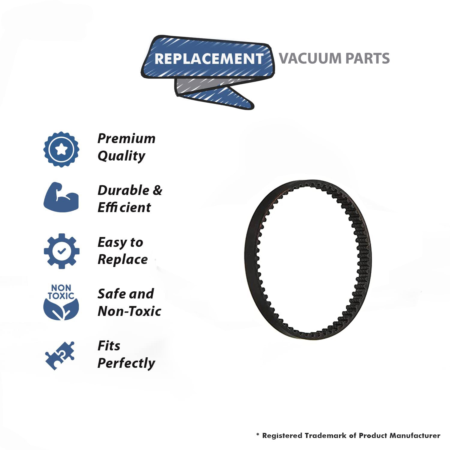 Topvacuumparts Replacement Part For Bissell 8920, Proheat 2X Vacuum Left Side Geared Belt (2) # compare to part 2036688