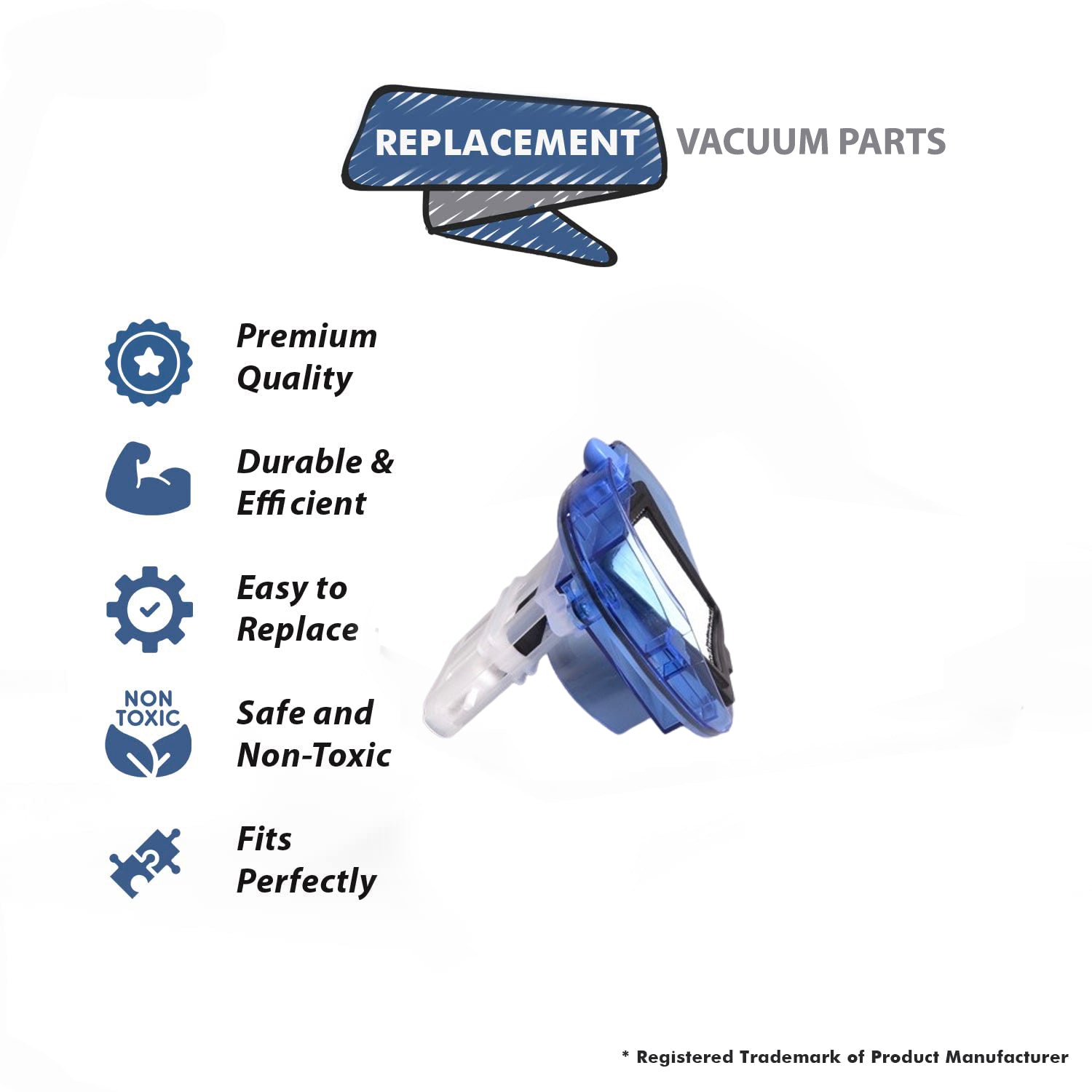 Topvacuumparts Replacement Part For Bissell Tank Lid Assembly For Flip-It 5200 Vacuum Model # compare to part 2036706