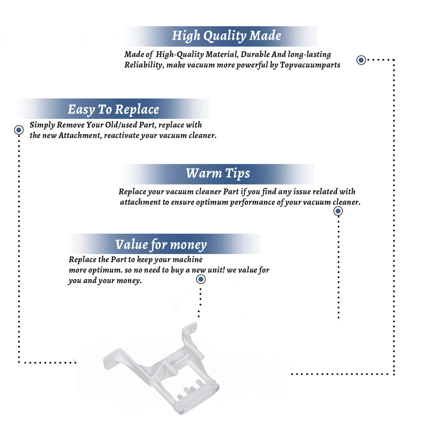 Topvacuumparts Replacement Part For Bissell Smartclean Tubing Manifold For 8920, 8930, 9200, 9200-2, 9200-5, 9200-C, 9200-T Vac Models # 2036767