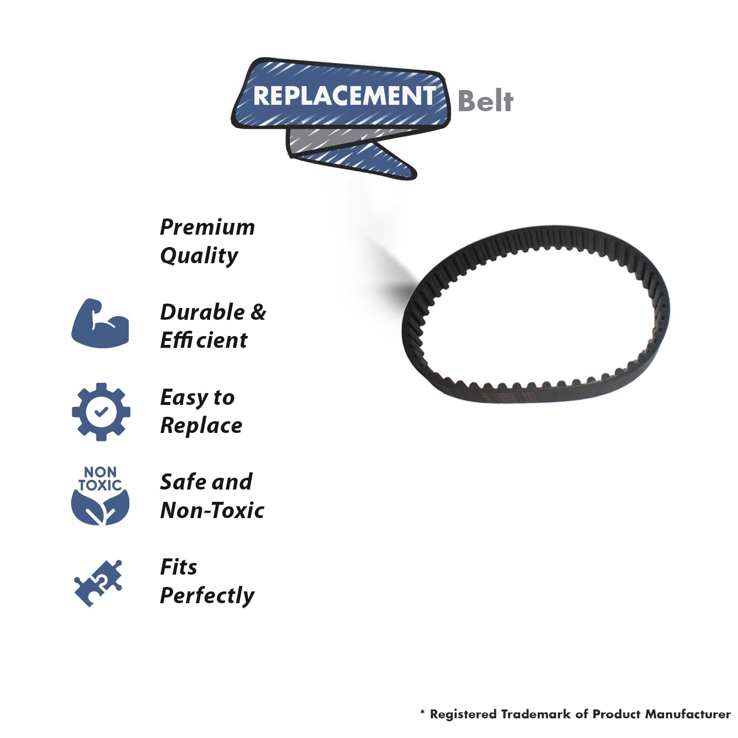 Topvacuumparts Replacement Part For Bissell Vacuum Geared Belt 1/2