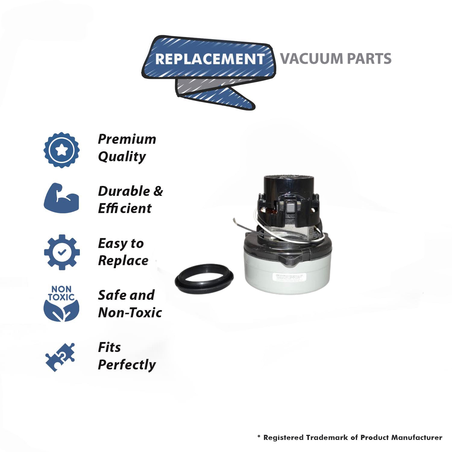 Topvacuumparts Replacement Part For Bissell 86T3 and 40M1 Vacuum Cleaner Motor # compare to part 2037432