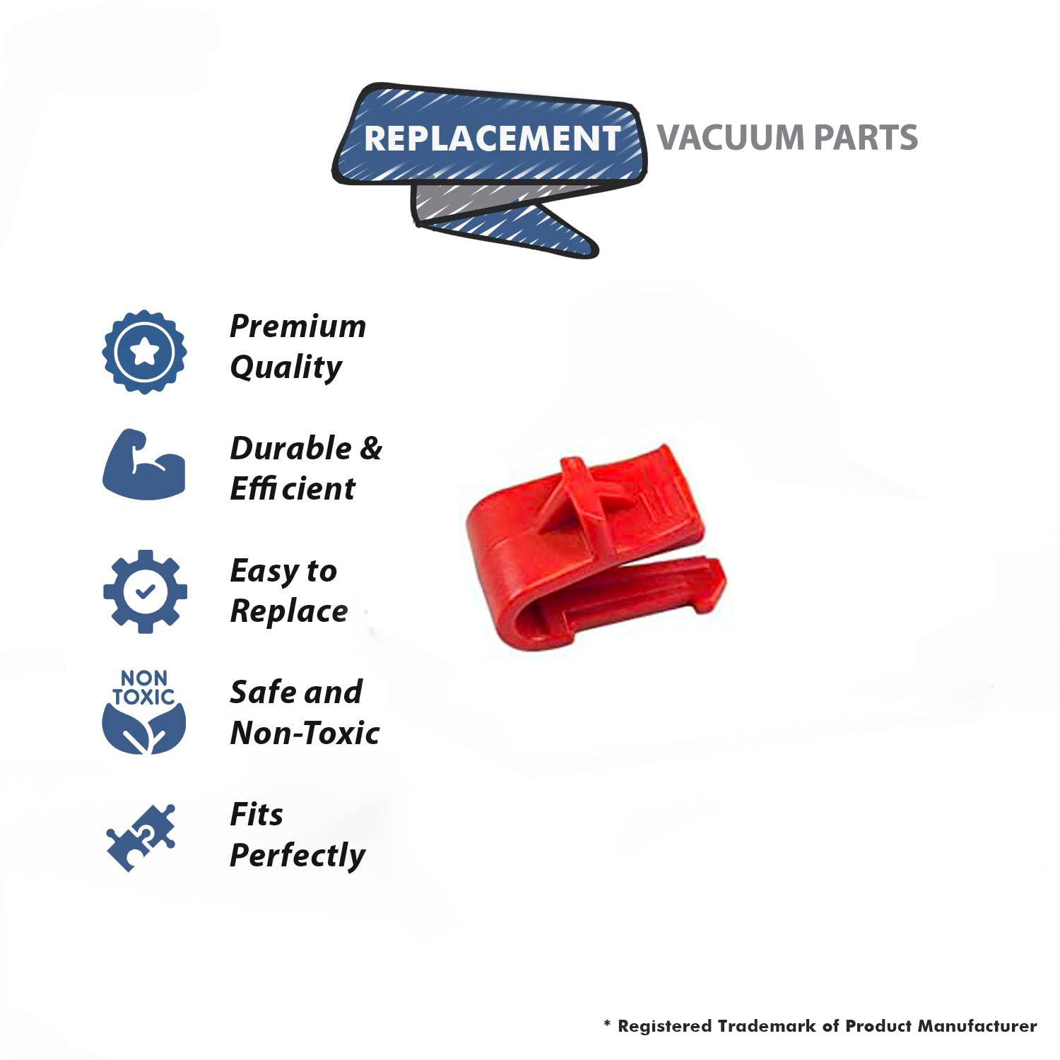 Topvacuumparts Replacement Part For Bissell Brush Carriage Clip For B0138, 86T3, 86T32, 86T38, 86T3F, 86T3Q Vac Models # compare to part 2037470