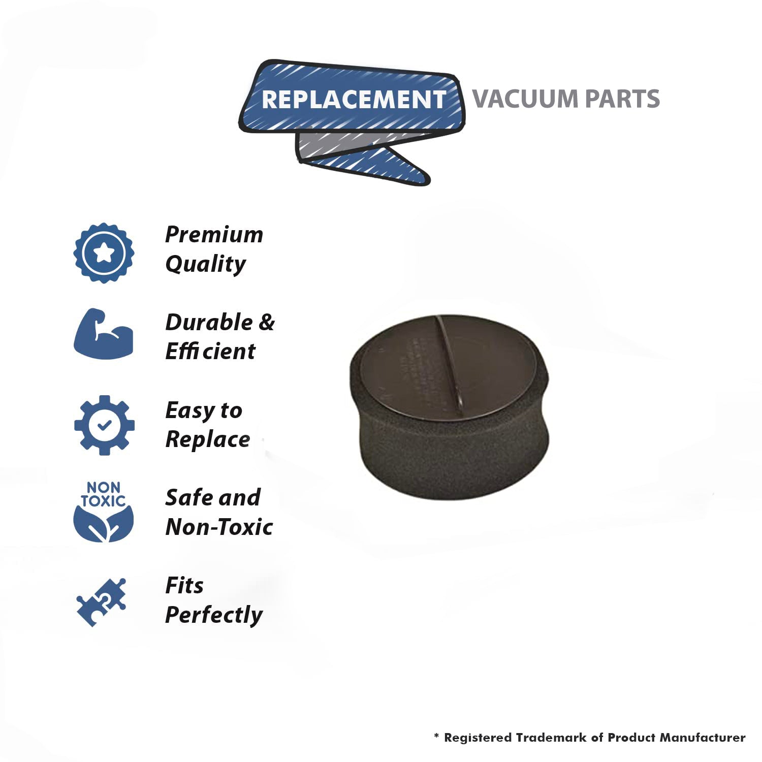 Topvacuumparts Replacement Part For Bissell Filter For 68C71, 2140, 68C7, 68C7C, 68C7R, 68C7S, 68C7U, 68C7V,68C7W Vac Models # part 2037913