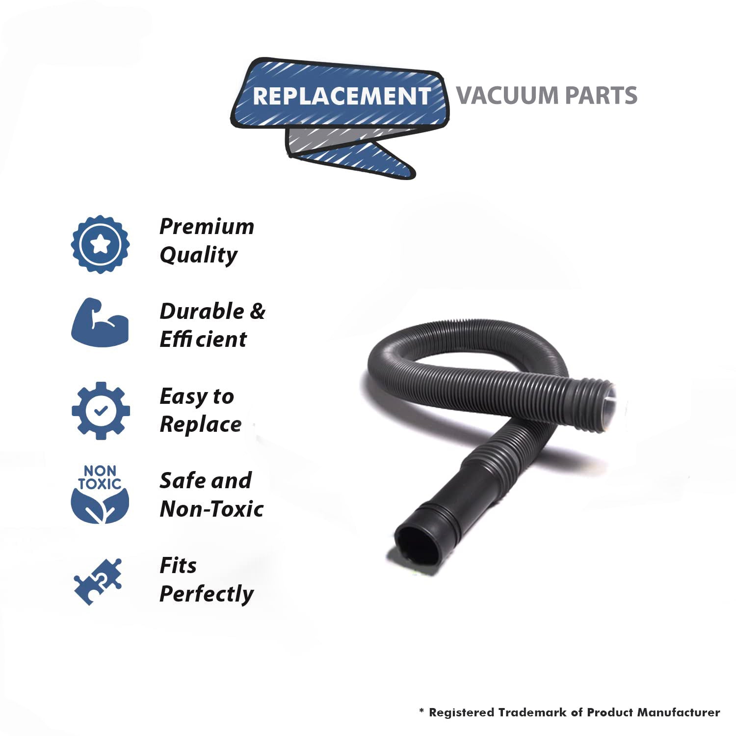 Topvacuumparts Replacement Part For Bissell Vacuum Hose for Fit Model 2191, 2191U, 12401, 1240R, 12B1, 12406, # compare to part 2038074