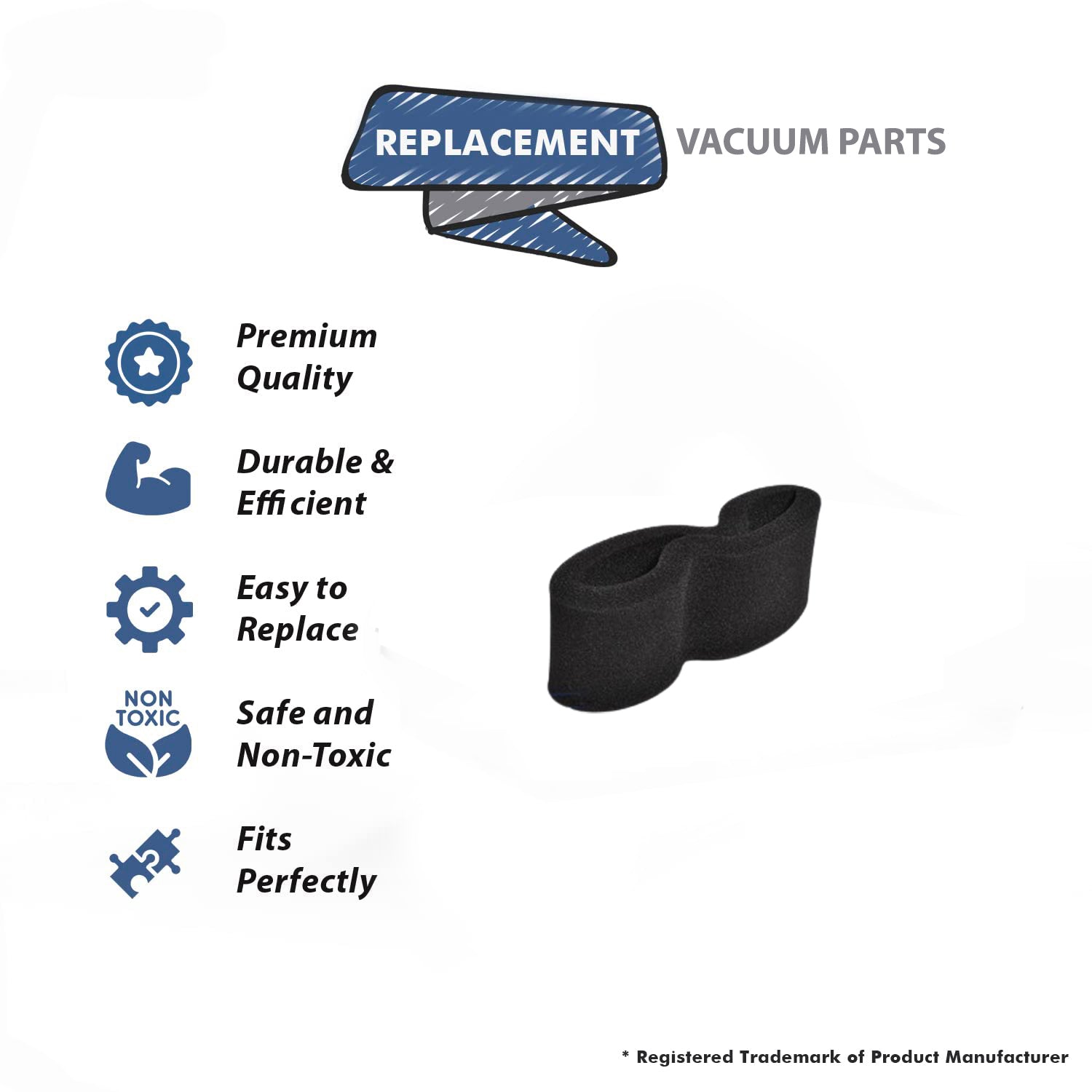 Topvacuumparts Replacement Part For Bissell 3 Pk Vacuum Outer Circular Filter # compare to part 2038161