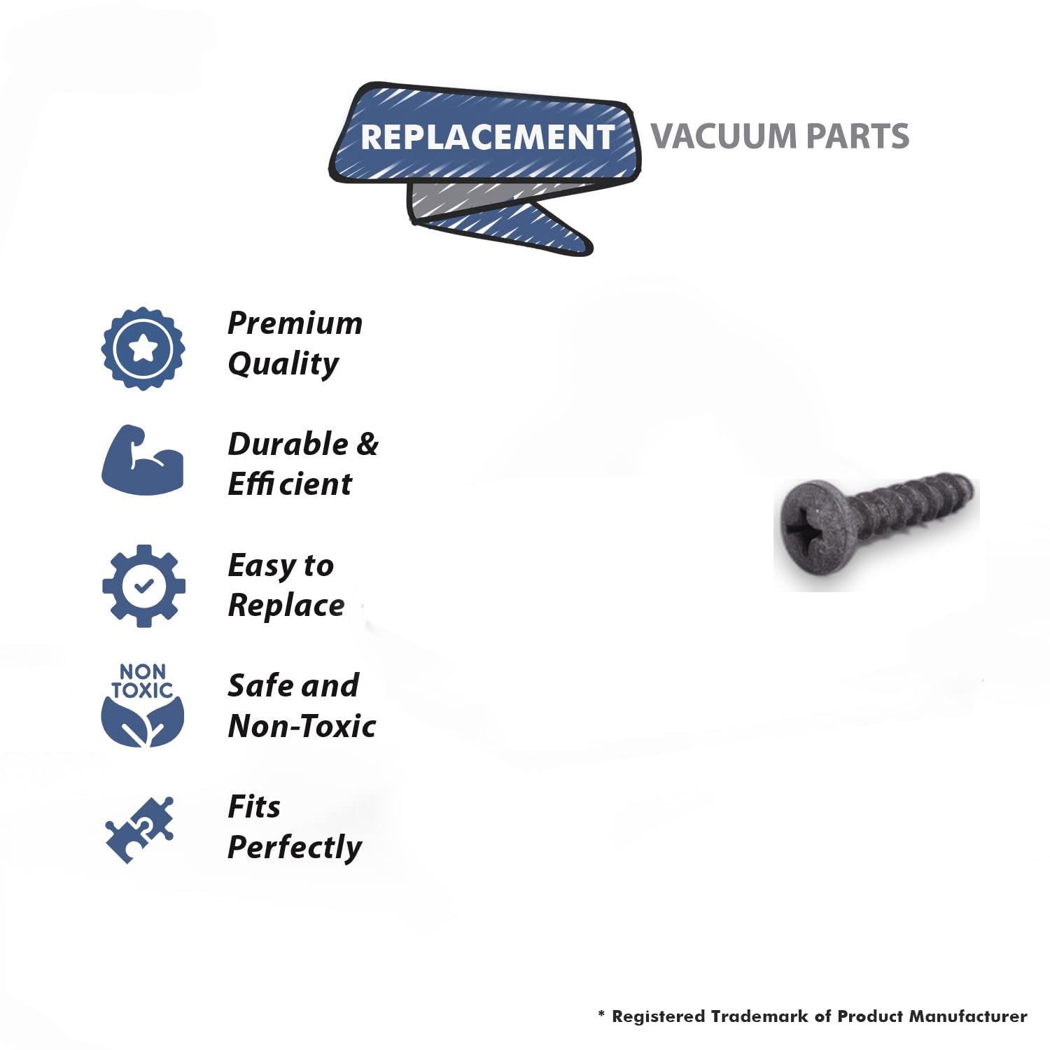 Topvacuumparts Replacement Part For Hoover Upright Vacuum Cleaner Screw # compare to part 21447269