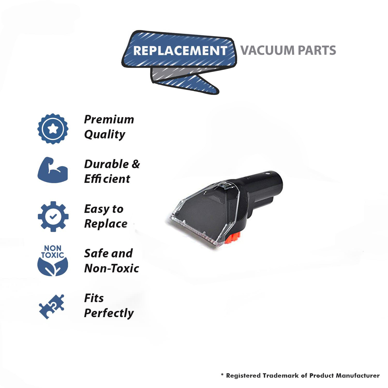 Topvacuumparts Replacement Part For BISSELL PROHEAT CARPET CLEANER TOUGH STAIN TOOL # compare to part 2159155