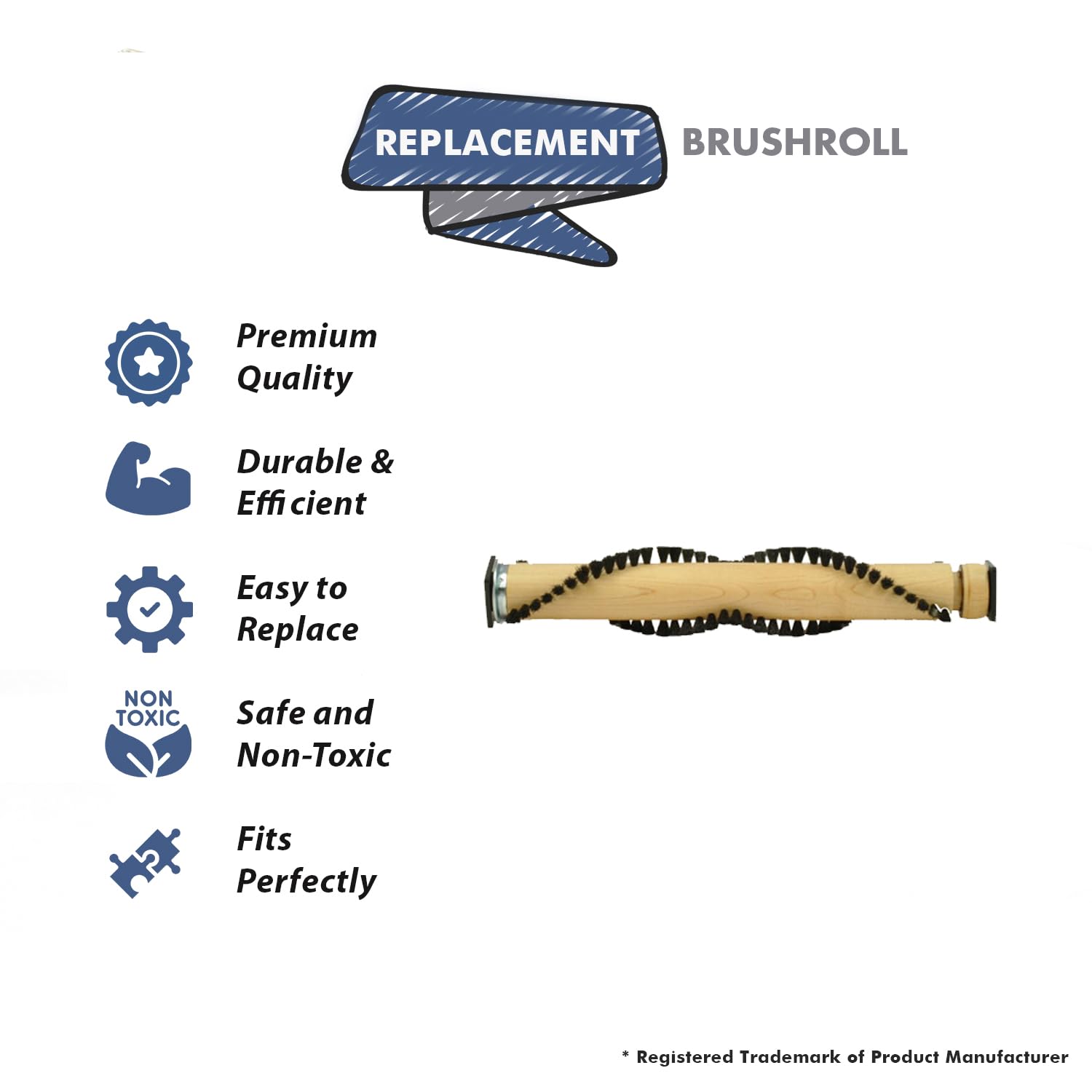 Topvacuumparts Replacement For Dirt Devil 2103PN Canister Vacuum Cleaner Brsuhroll # Compare to Part 2211300000