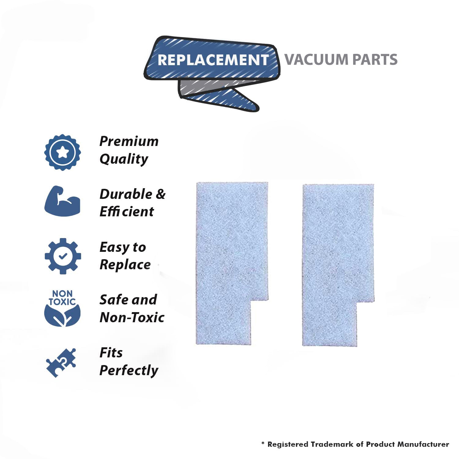 Topvacuumparts Replacement Part For Hoover Windtunnel Secondary Vacuum Cleaner Filter 8Pk # compare to part 245