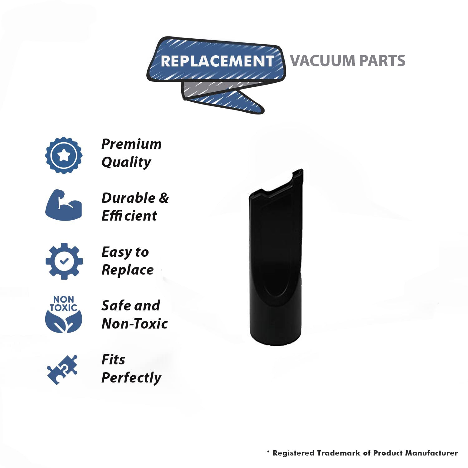 Topvacuumparts Replacement Part For Cirrus Vaccum Cleaner VC439 Canister Crevice Tool # compare to part 26B11VC439