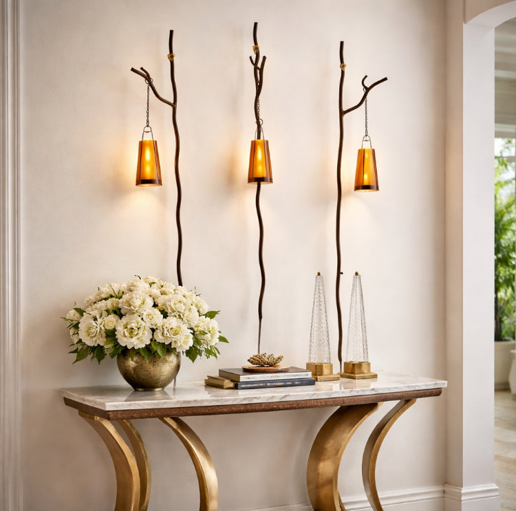 Enlightened Twigs – Sculptural Iron Wall Decor