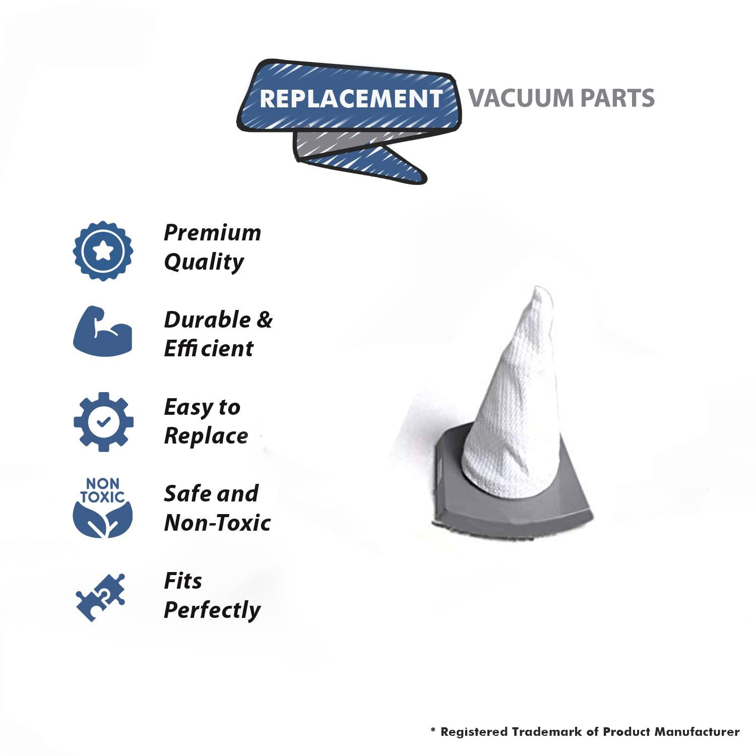 Topvacuumparts Replacement Part For Dirt Devil F38, Gator Hand Vacuum Filter # compare to part 2DS2101000