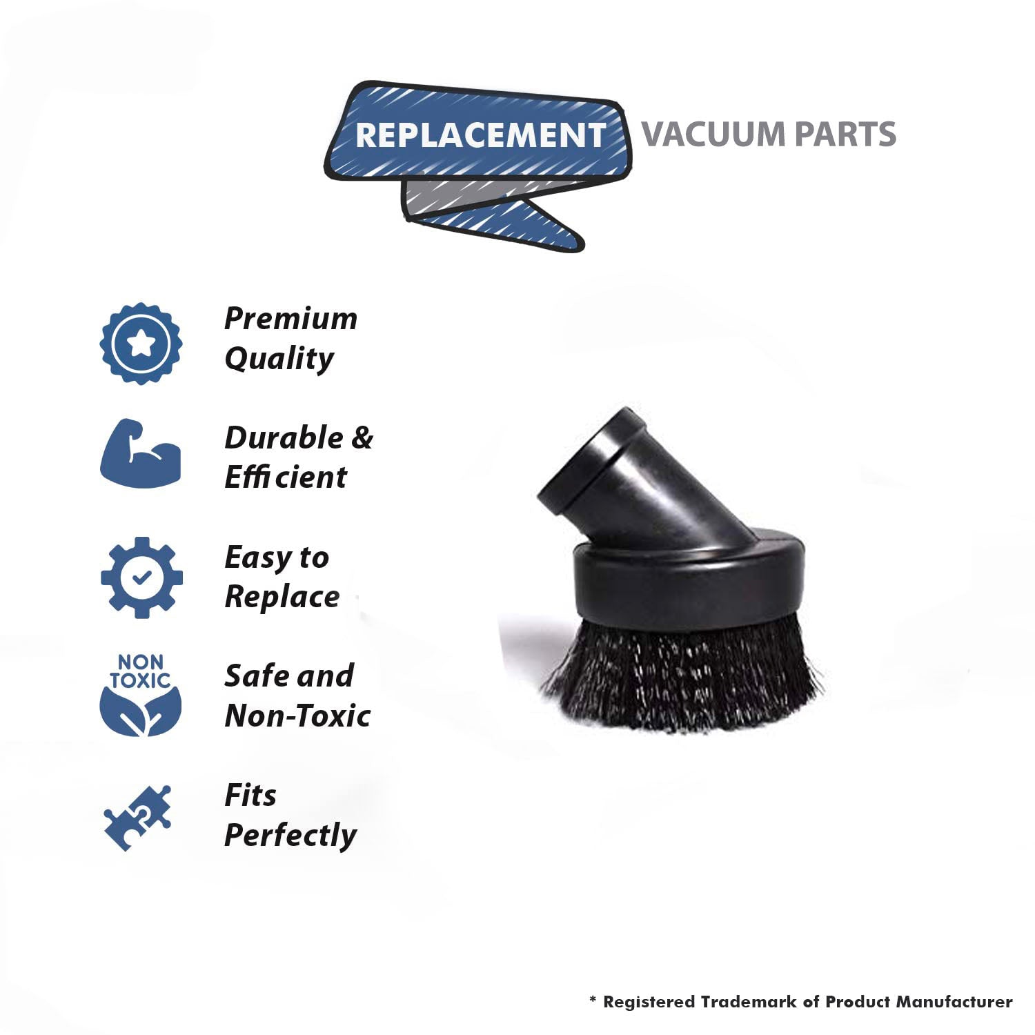 Topvacuumparts Replacement Part For Hoover C2401 Back Pack Vacuum Cleaner 1 1/4 Dusting Brush # compare to part 2KE2245000