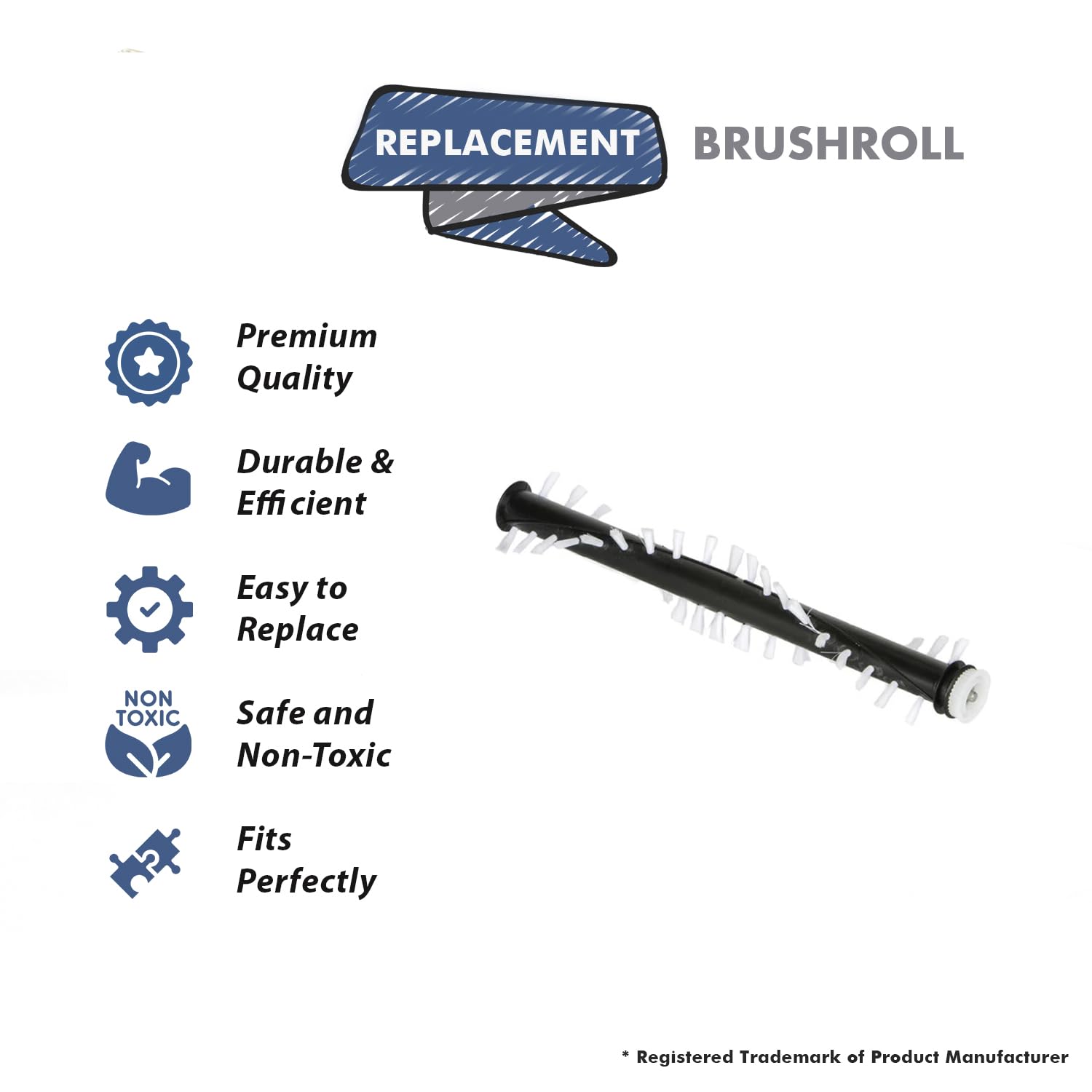 Topvacuumparts Vacuum Brushroll Replacement Part For Dirt Devil BD20010, CH20000# compare to part 2SZ1300000