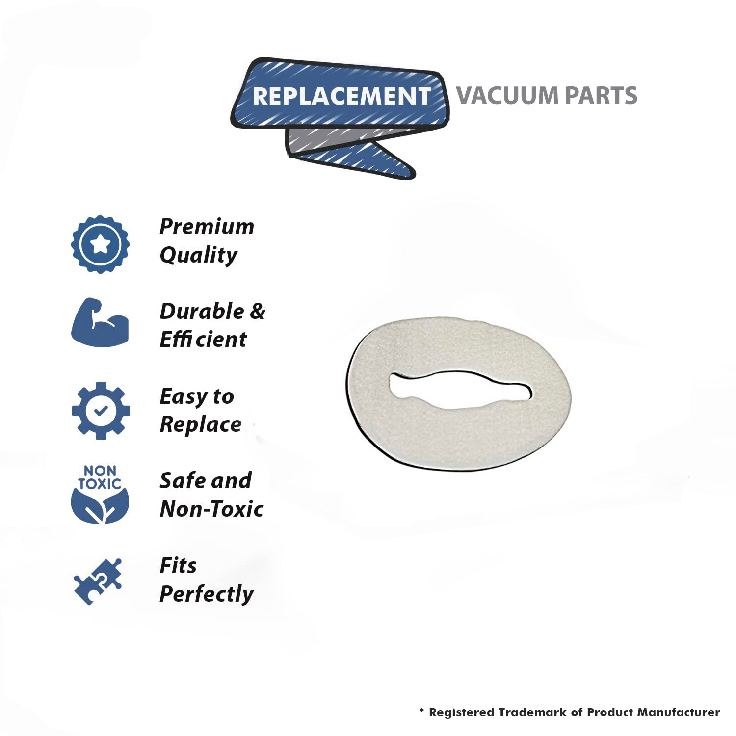 Topvacuumparts Replacement Part For Vacuum Cleaner All FQ Models White Felt Air Scent Pad # compare to part 30-2300-04