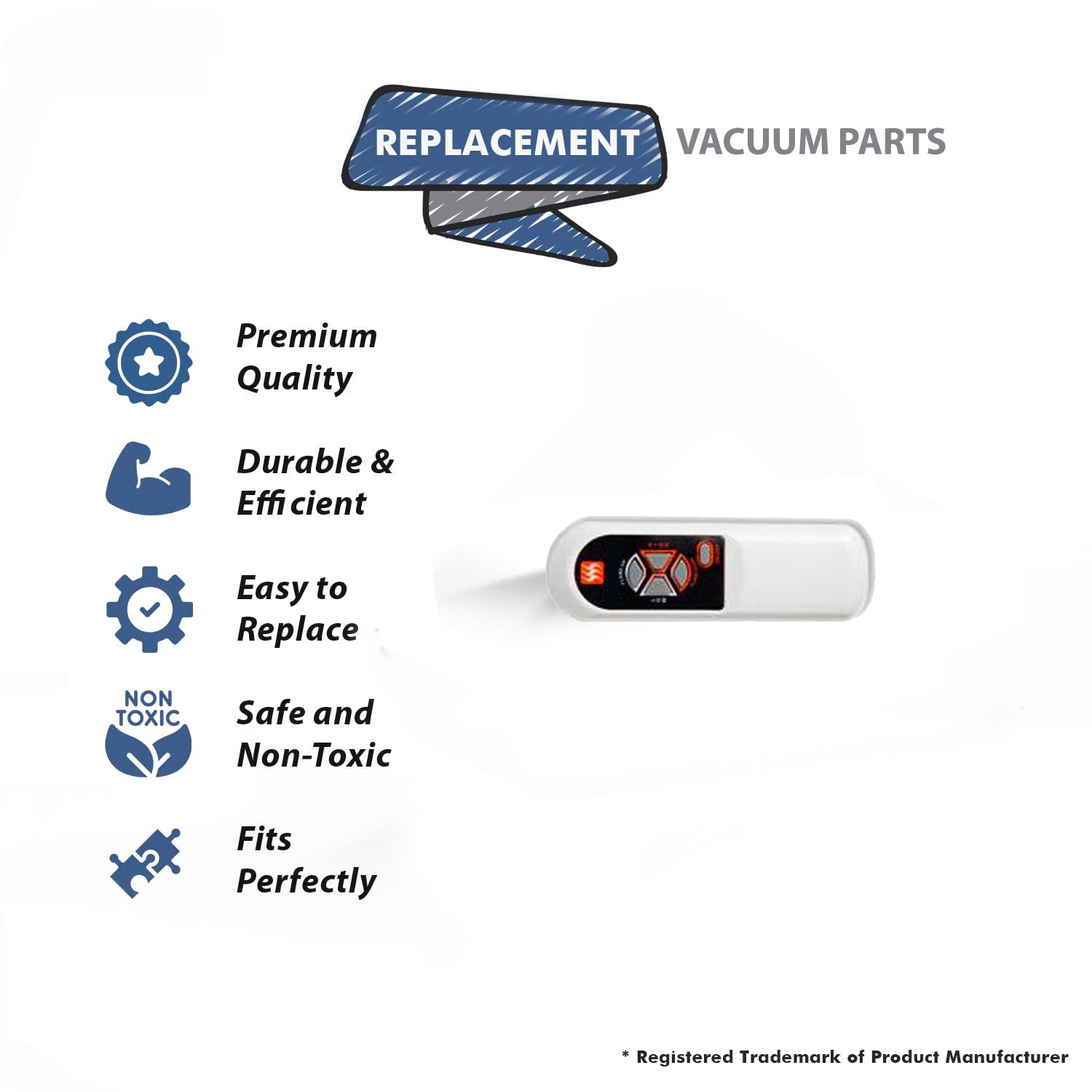 Topvacuumparts Replacement Part For Heat Surge M2007 M2009 M2008 Standard Remote # Compare to Part 30000032
