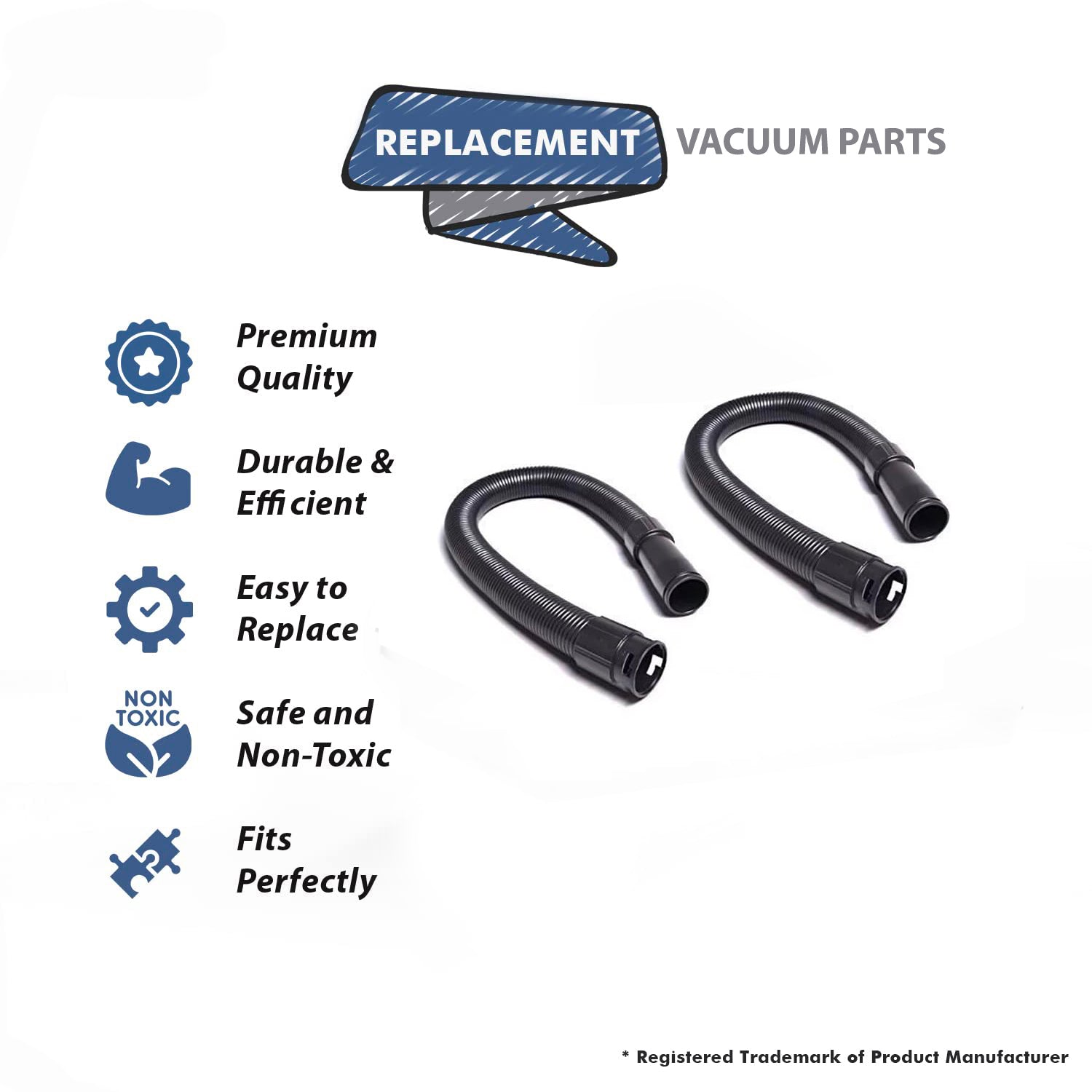 Topvacuumparts Replacement Part For Hoover UH70210,Bagless Upright Vacuum Cleaner Hose  (2 Pack) # compare to part 303239003