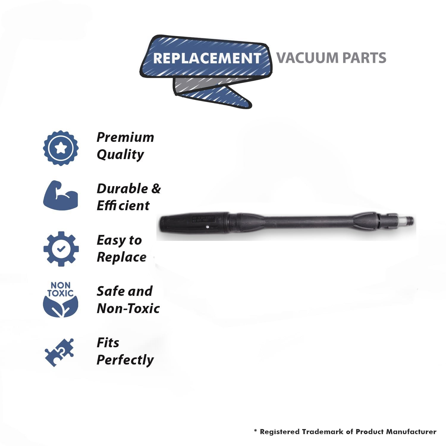 Topvacuumparts Replacement For Royal Vacuum Adjustable Wand fits ND40005, ND40014, ND40015 Models # compare to part 304225001