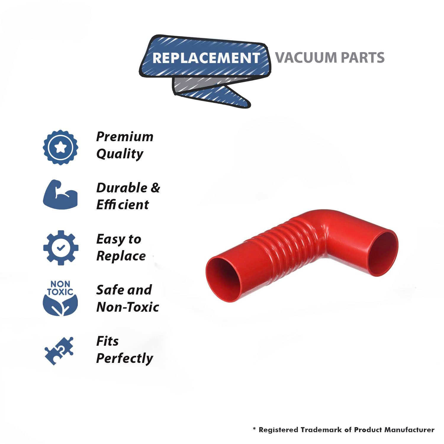 Topvacuumparts Replacement Part For Kirby Vacuum Cleaner Shampoo Connector Elbow Hose # compare to part 308114