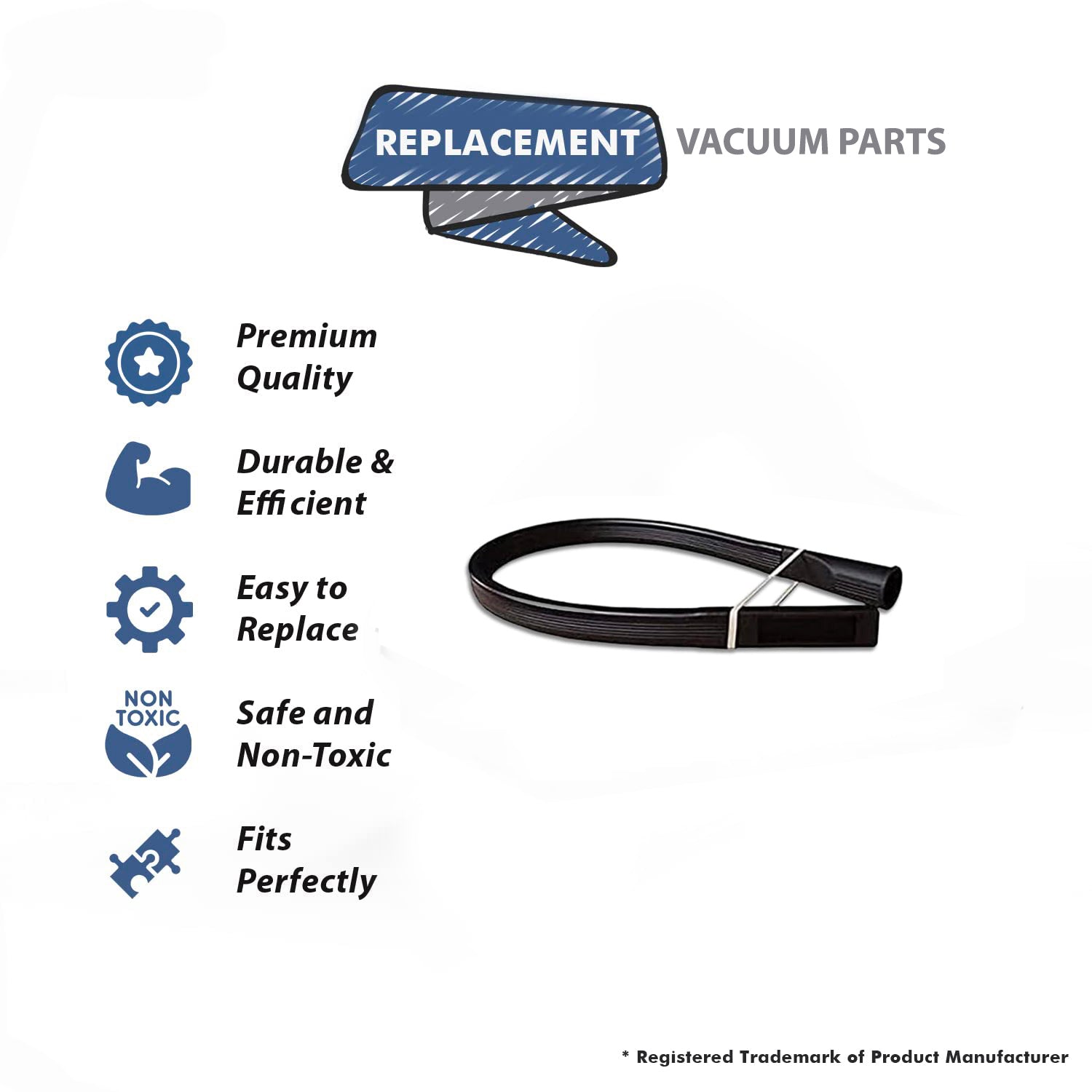 Topvacuumparts Replacement Part For Fit All Vacuum Cleaner 1-1/4'' X 36'' Long Flexible Crevice Tool # compare to part 32-1832-67