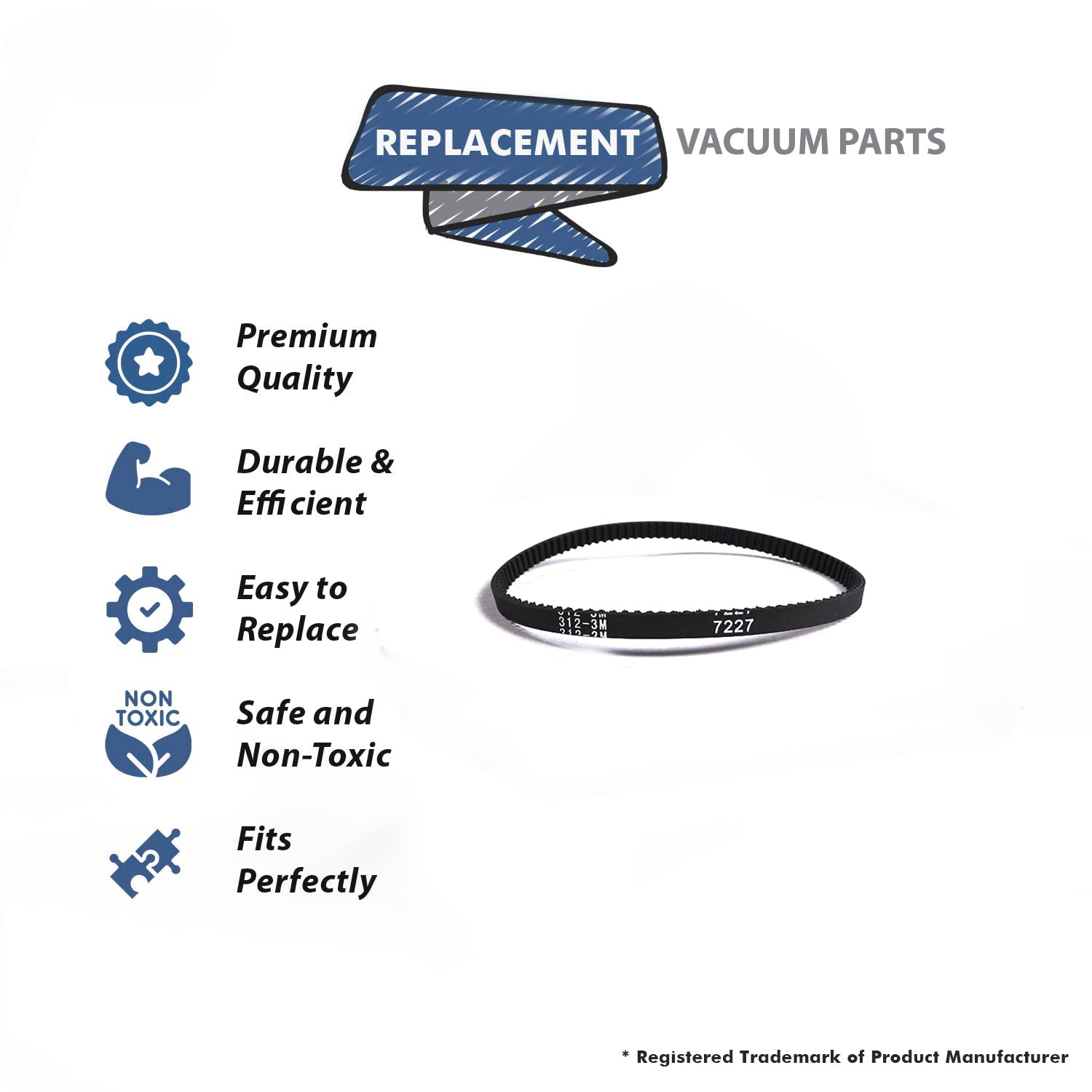 Topvacuumparts Replacement Part For Turbocat Air Driven Power Nozzle 1 Belt T210# compare to part 32-3312-07