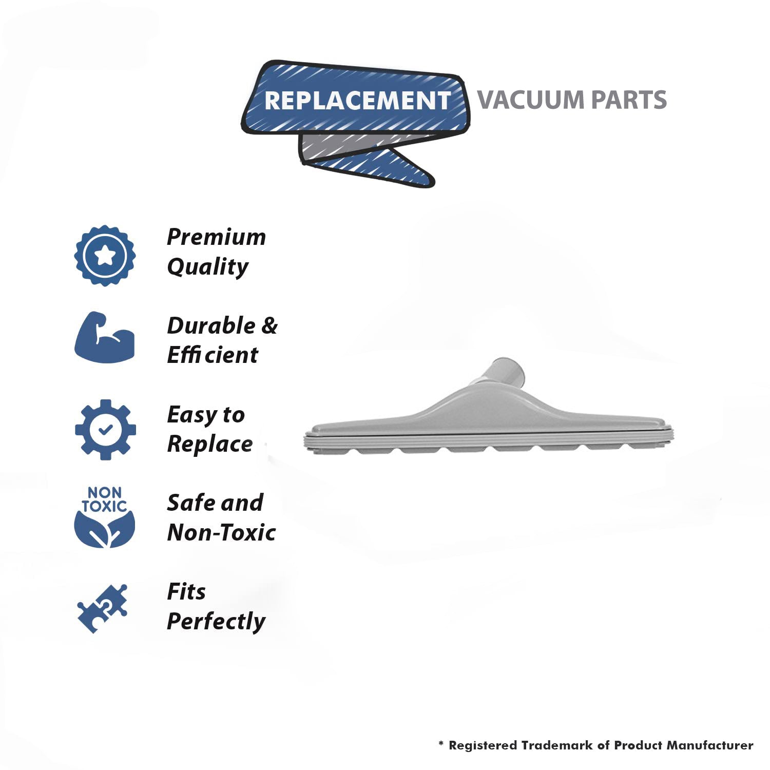 Topvacuumparts Replacement Part For Fits All Commercial Vacuum Cleaner Gray 14