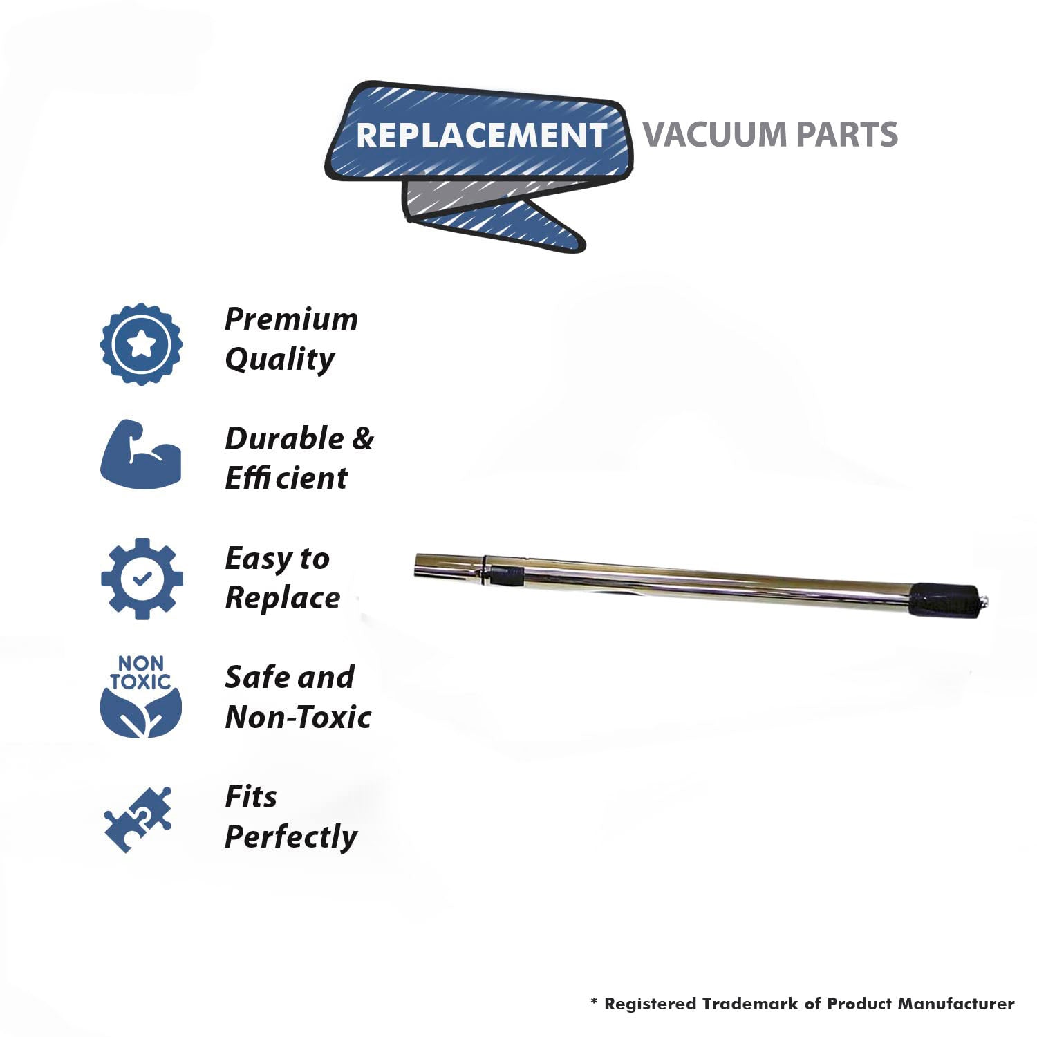 Topvacuumparts Replacement For Cen tec Vacuum Chrome Telescopic 23