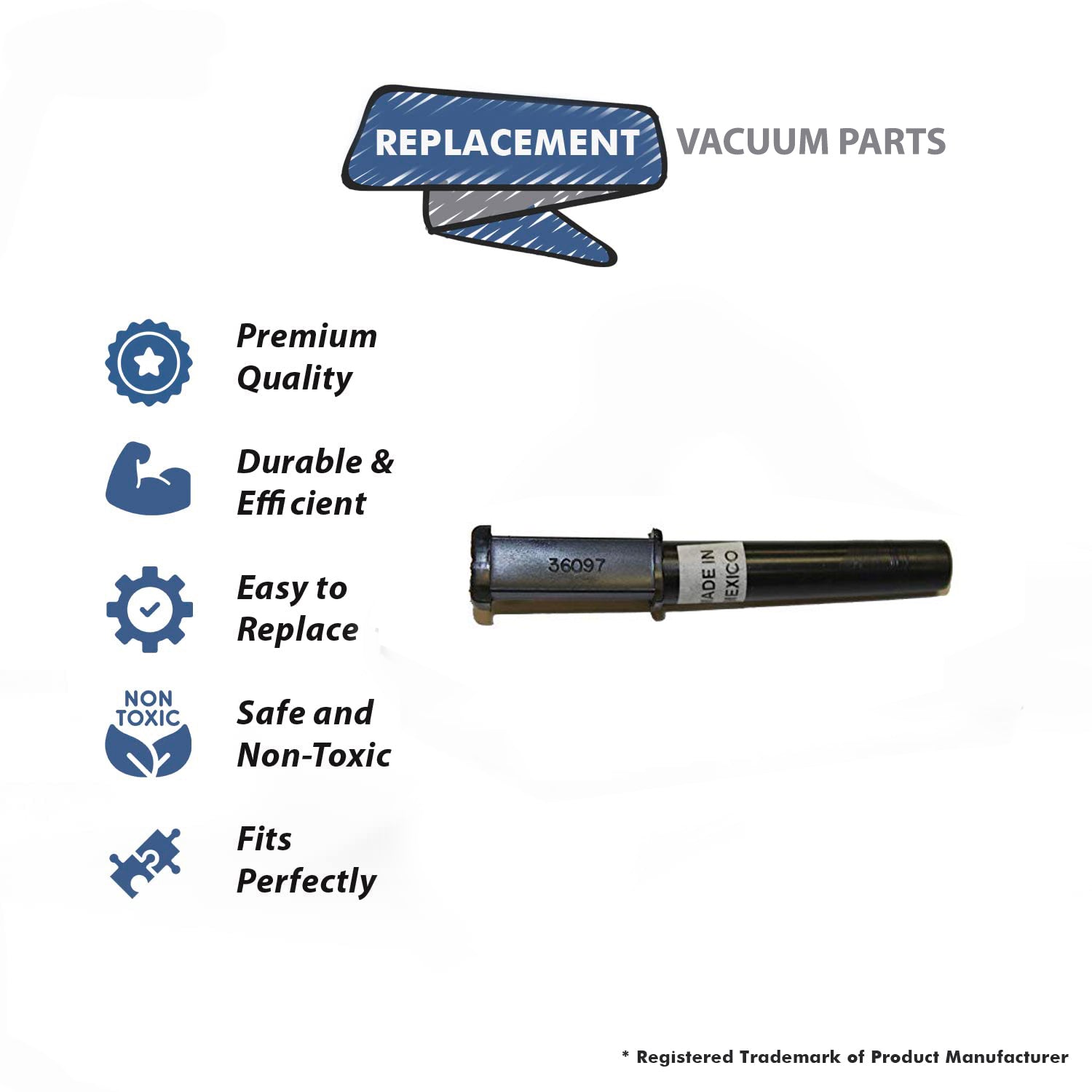 Topvacuumparts Replacement Part For Eureka S647/S663 Vacuum Cleaner Black-Held by Cord Hook Cord Sleeve # compare to part 360973