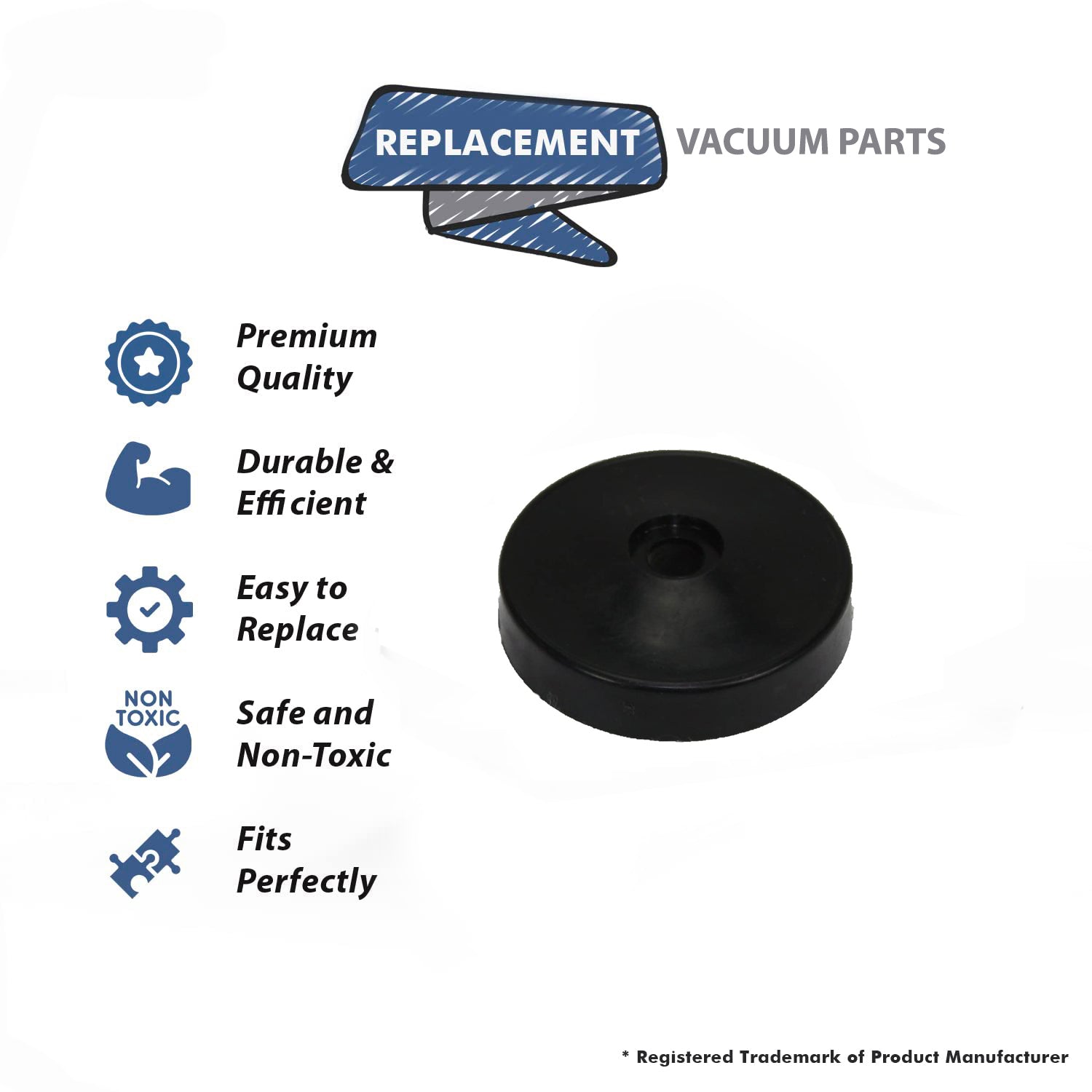 Topvacuumparts Replacement Part For Hoover Vacuum Cleaner Standard Rear Wheel # Compare to Part 38-7940-04