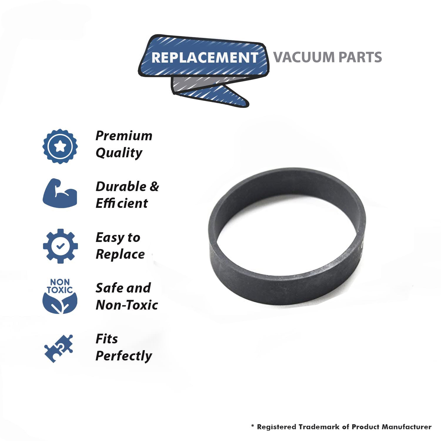 Topvacuumparts Replacement Part For Hoover 5 Canister Vacuum Cleaner Belts 38528-011 Spirit Belt # compare to part 38528011