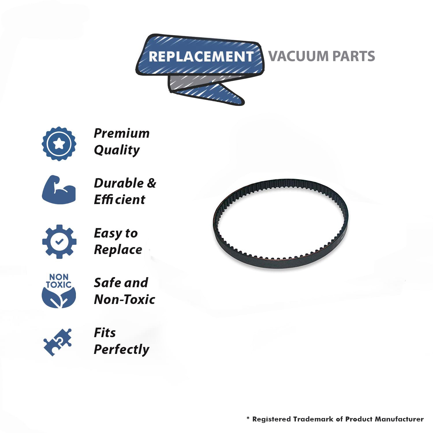Topvacuumparts Replacement Part For Hoover U8174 Savvy Vacuum Cleaner Geared Belt # compare to part 38528049