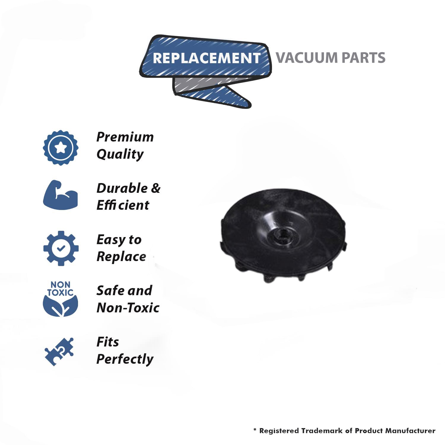 Topvacuumparts Replacement Part For Hoover 1030 Upright Vacuum Cleaner Armature Cooling Fan # compare to part 38755004