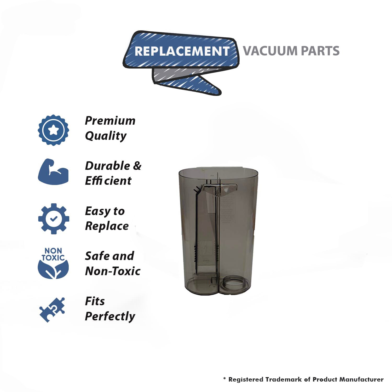 Topvacuumparts Replacement Part for Hoover Upright Vacuum Cleaner Dirt Cup # Compare to Part 38775072