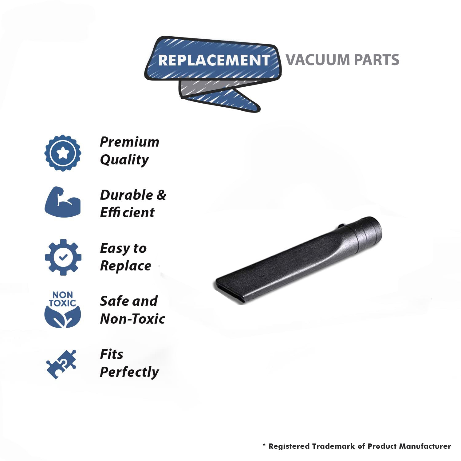 Topvacuumparts Replacement for Hoover CH30000 Commercial PORTAPOWER Portable Vacuum Cleaner Crevice Tool # COMPARE TO PART 40-1805-65