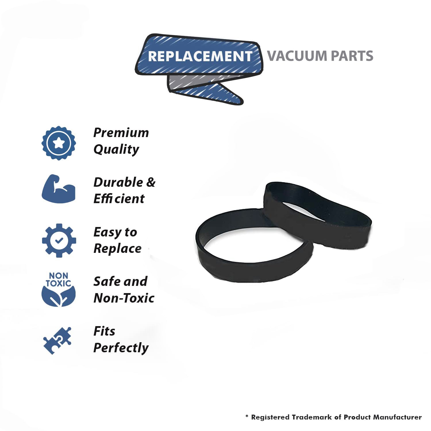 Topvacuumparts Replacement Part For Hoover Windtunnel Power Nozzle Vacuum Flat Belt  # compare to part 40201180