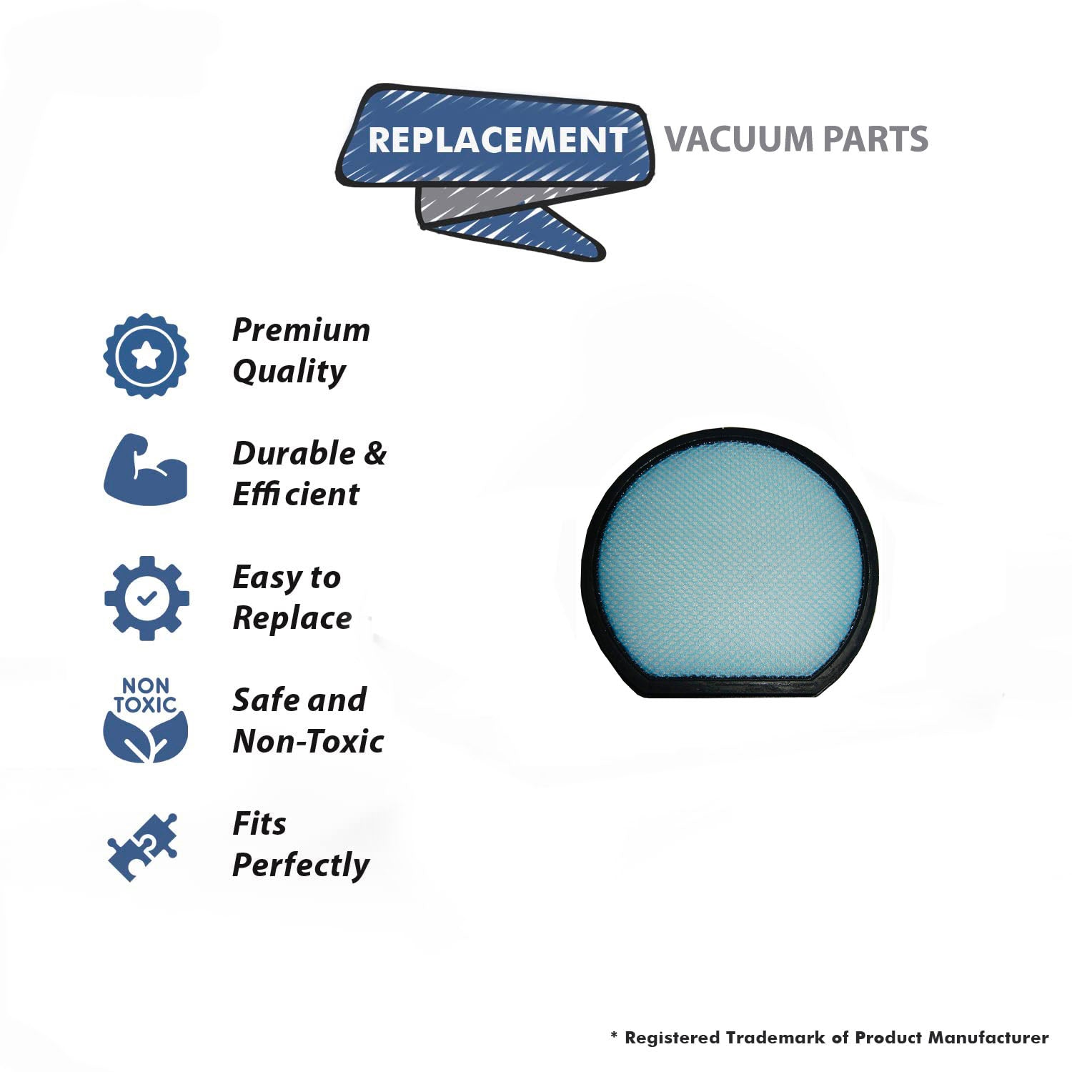 Topvacuumparts Replacement Part For Hoover Series Primary Vacuum Cleaner Filter 1pk # compare to part 413102