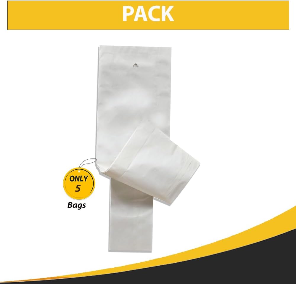 Topvacuumparts Commercial Style F&G Vacuum Bags for Sanitaire SC600 and SC800 Series Advanced Micro Filter Bags for Professional Cleaning (5 Bags)