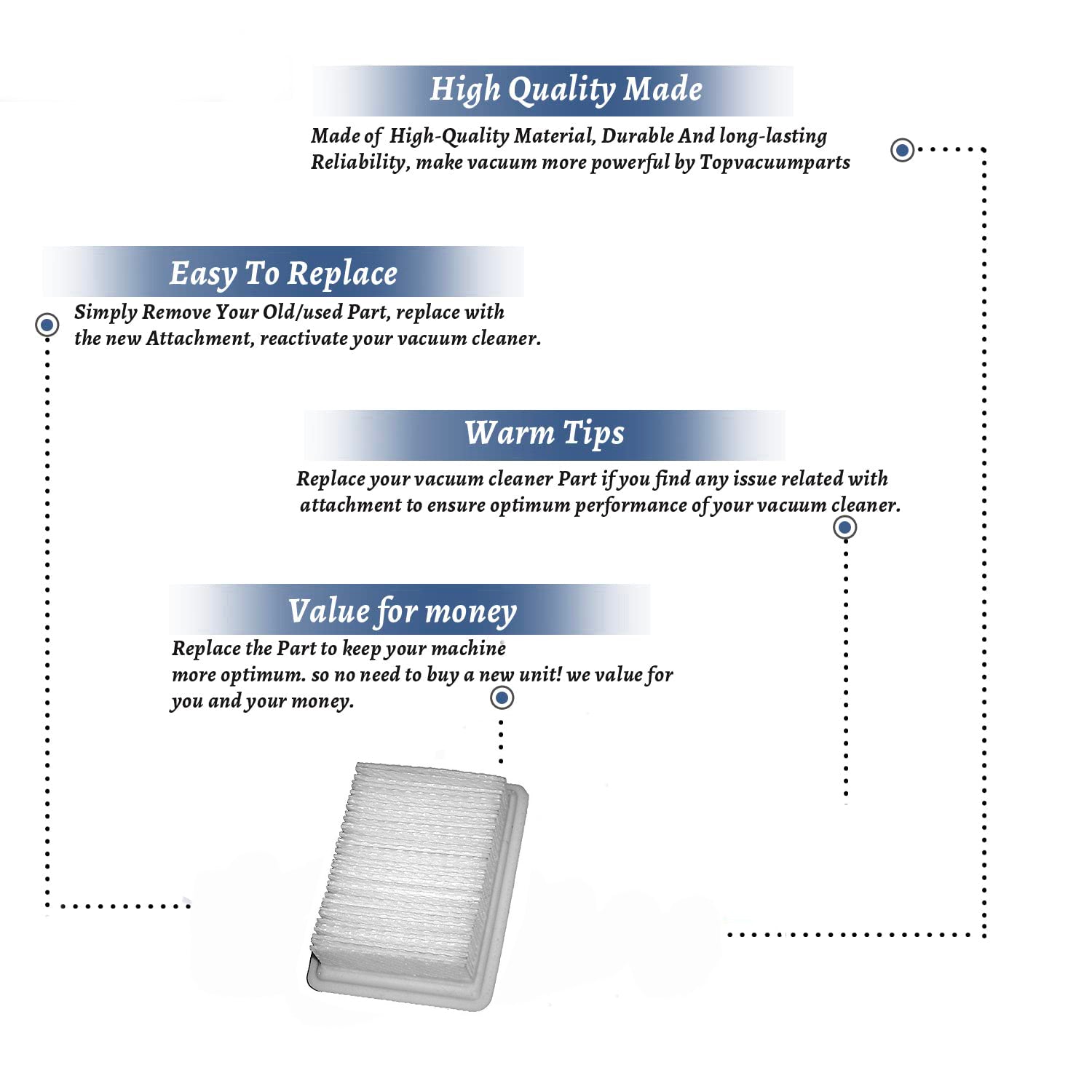Topvacuumparts Replacement Part For Hoover Floormate 3000/3030 Washable Recovery Tank # compare to part 42-2305-02