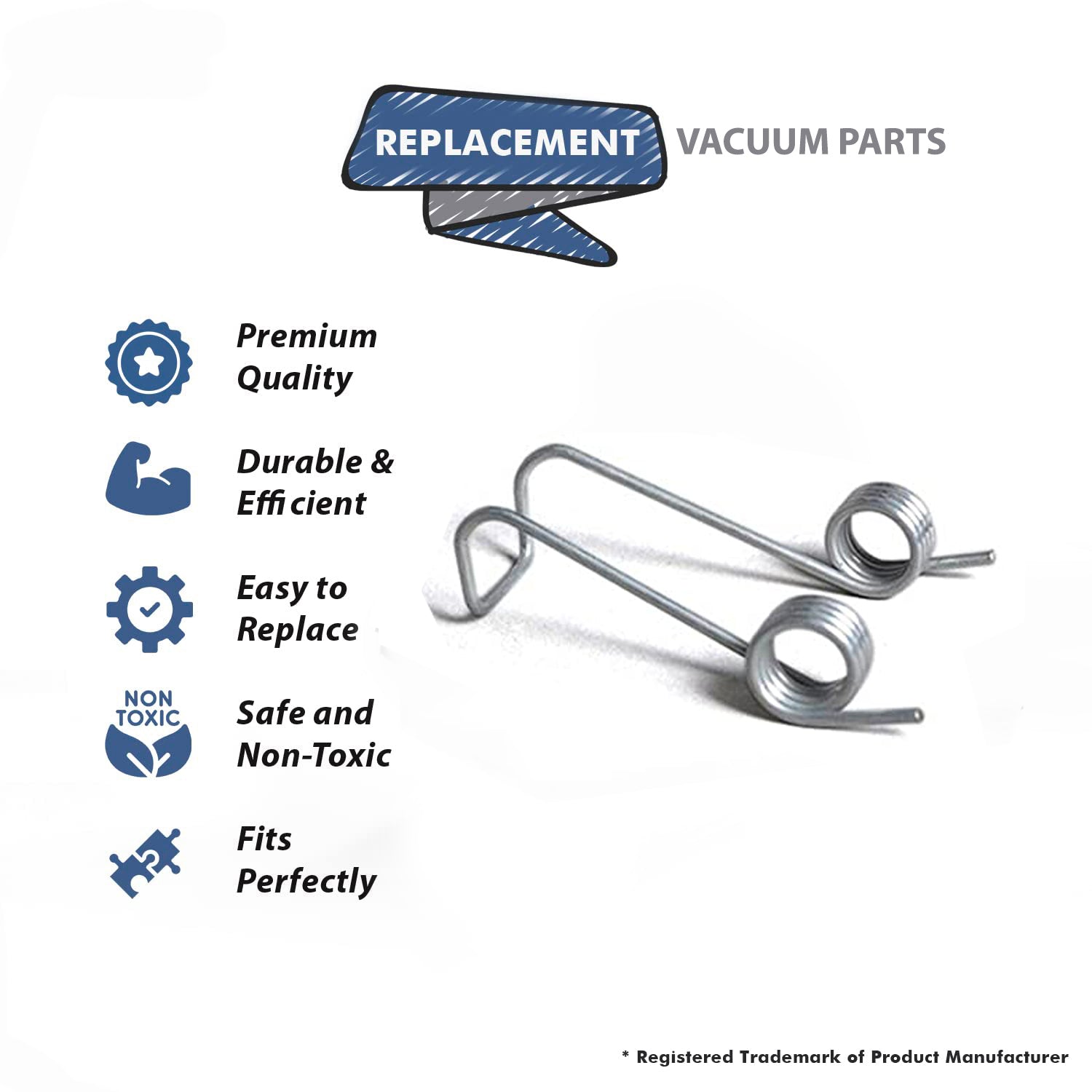 Topvacuumparts Replacement Part For Oreck Vacuum Cleaner Bag Retainer Spring Part # compare to part 430000954