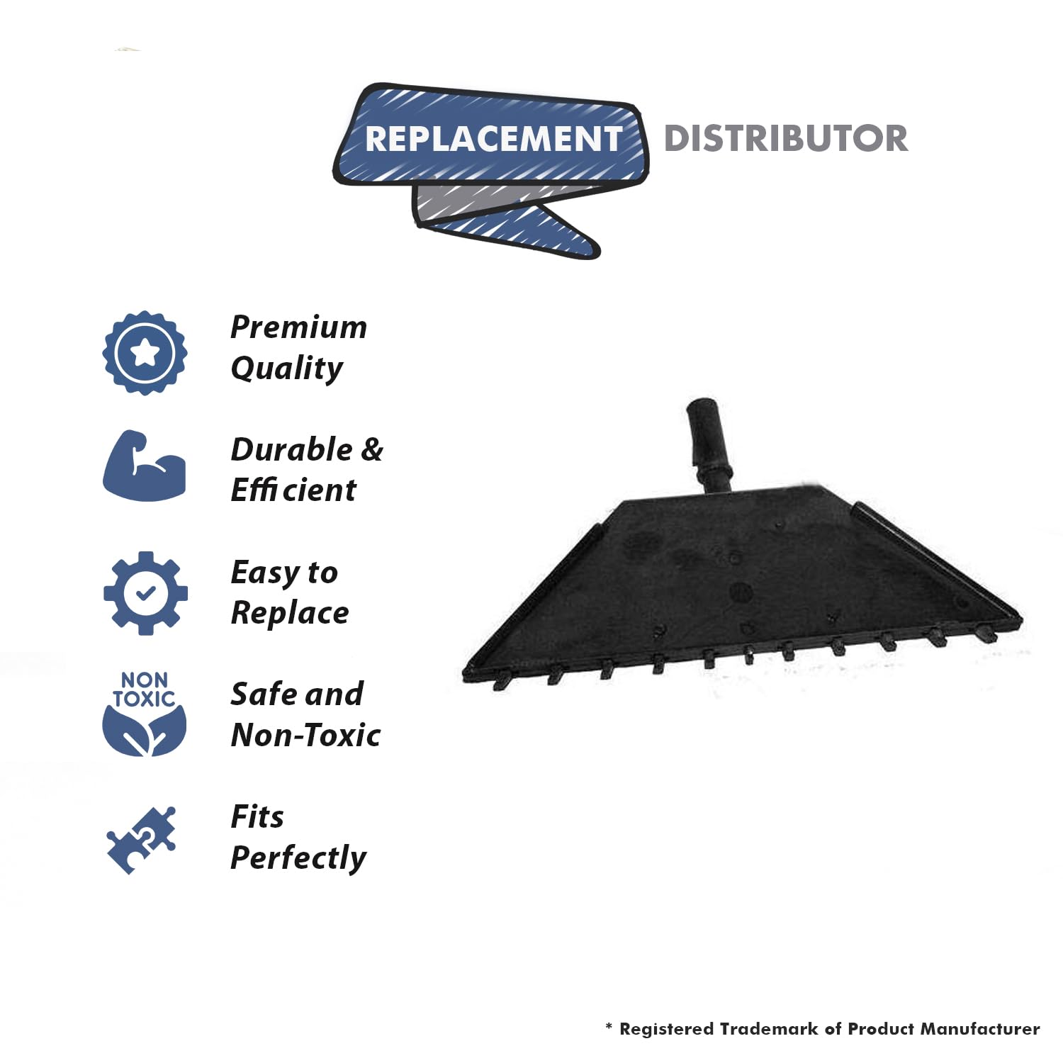 Topvacuumparts Replacement Part For Hoover SteamVac FH50021, F5809 Vacuum Cleaner Distributor Assy # compare to part 43411006