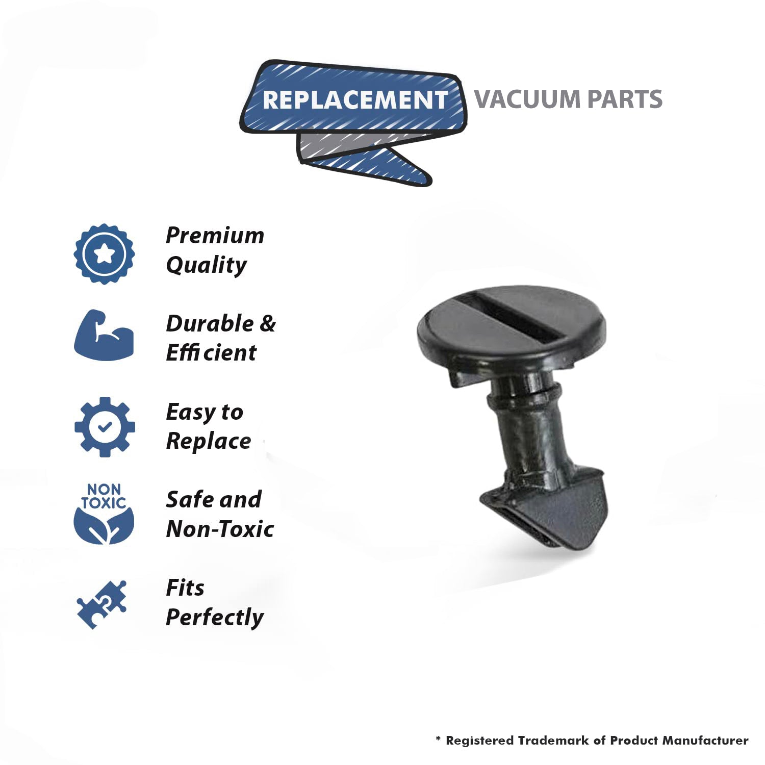 Topvacuumparts Replacement Part For Hoover UH70070 Vacuum Cleaner Black Left Hood Retainer # Compare to part 440001508