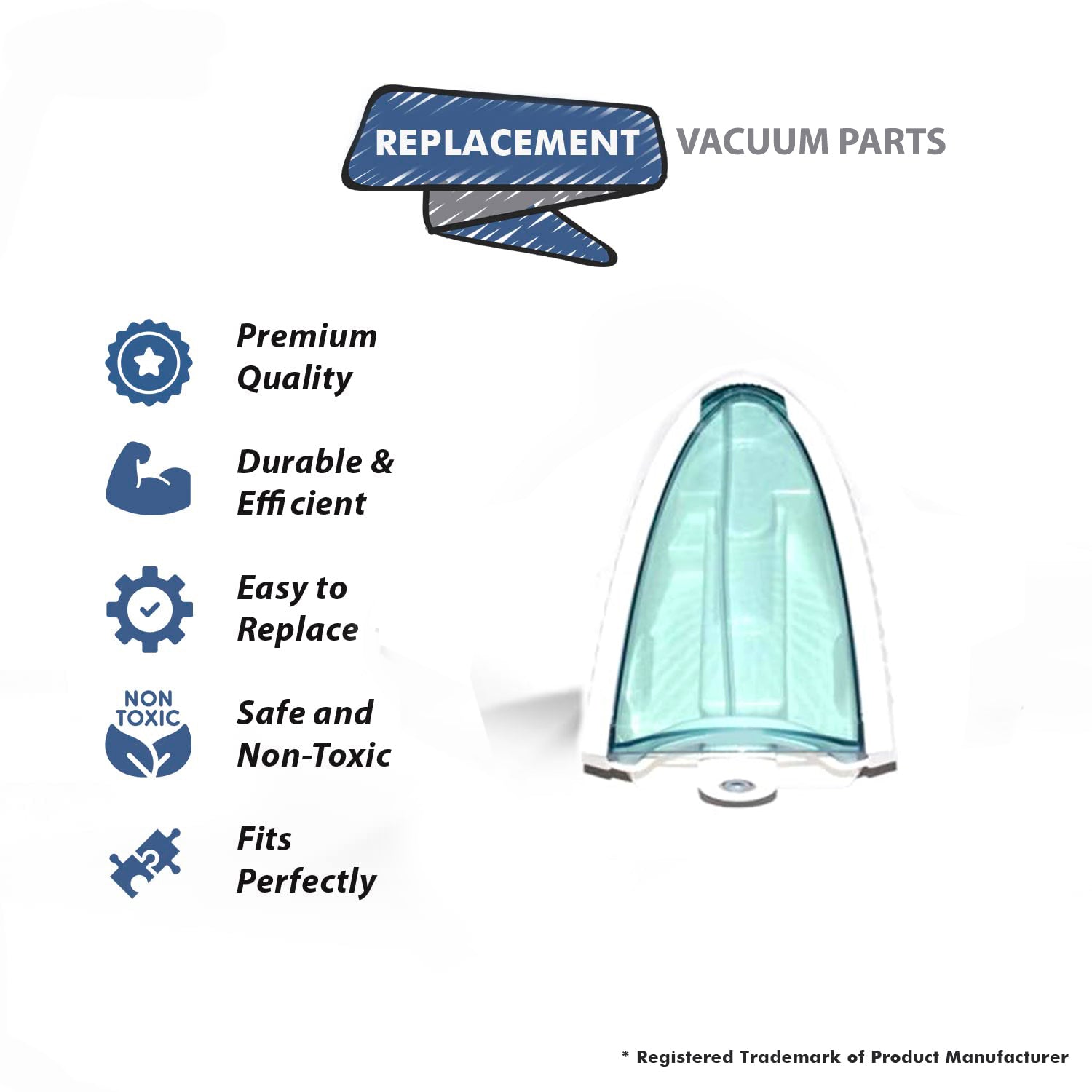 Topvacuumparts Replacement Part For Hoover WH20201 WH20200 Vacuum Cleaner Water Tank Assembly # Compare to Part 440001702