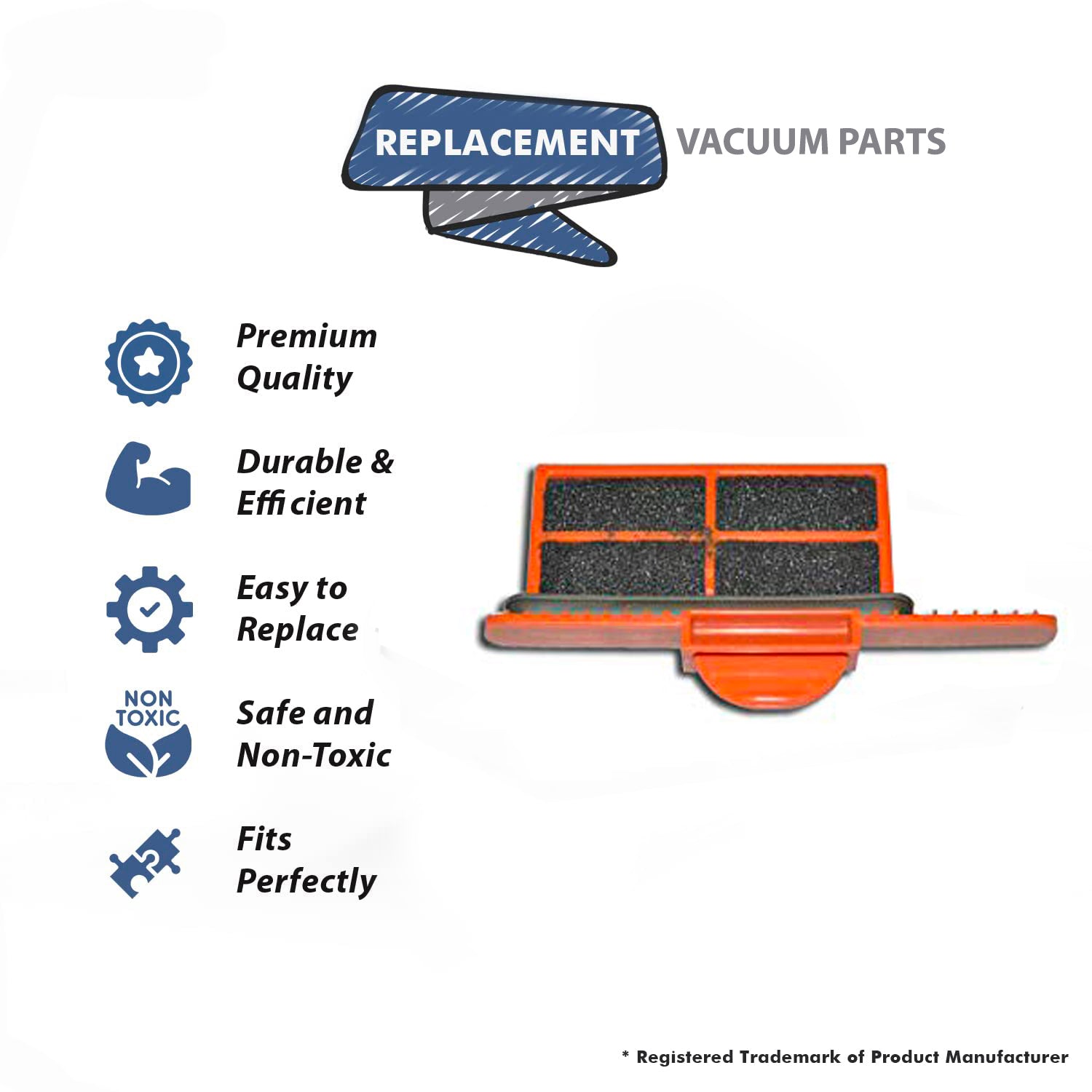 Topvacuumparts Replacement Part For Hoover Vacuum Cleaner Recovery Tank Filter # compare to part 440002314