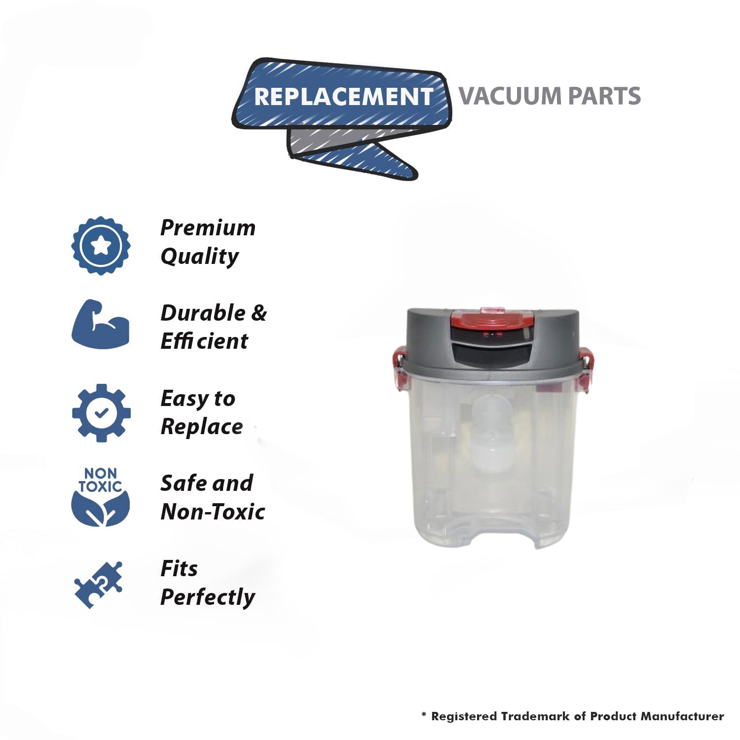 Topvacuumparts Replacement Part For Hoover FH51000 Vacuum Cleaner Recover Tank # compare to part 440005716