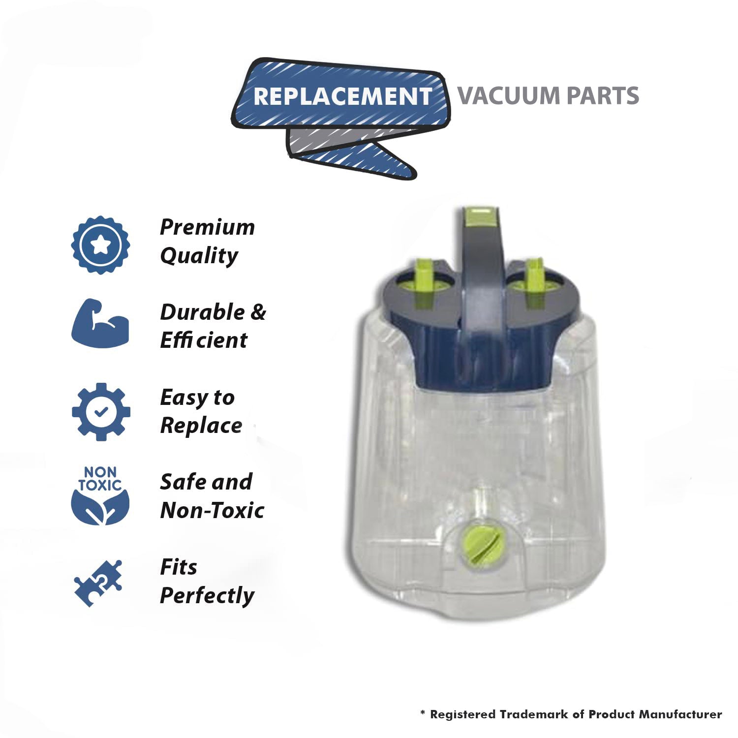 Topvacuumparts Replacement Part For Hoover FH51101 Vacuum Cleaner Solution Tank # compare to part 440006801