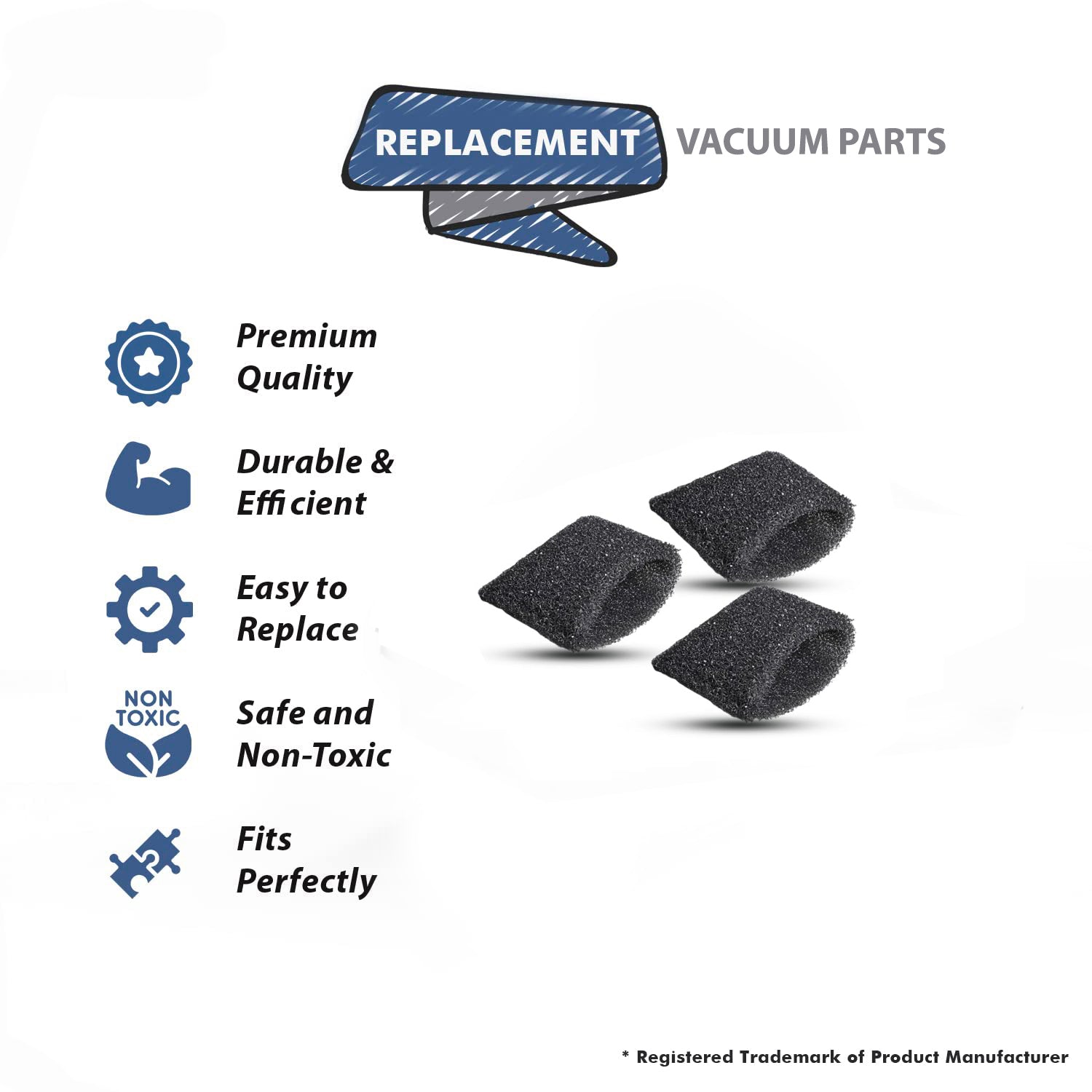 Topvacuumparts Replacement Part For Hoover, Vacuum Filter Extractor Foam Recovery Tank Cup F5800 Series # compare to part 440007364