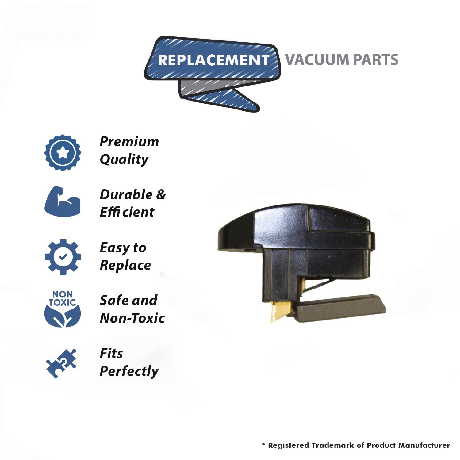 Topvacuumparts Replacement Carbon Brush W/Carrier/Spring For Hoover S3639, U3103, U3105-930, U3225, U3321 Vacuum Models # compare to part 440010613