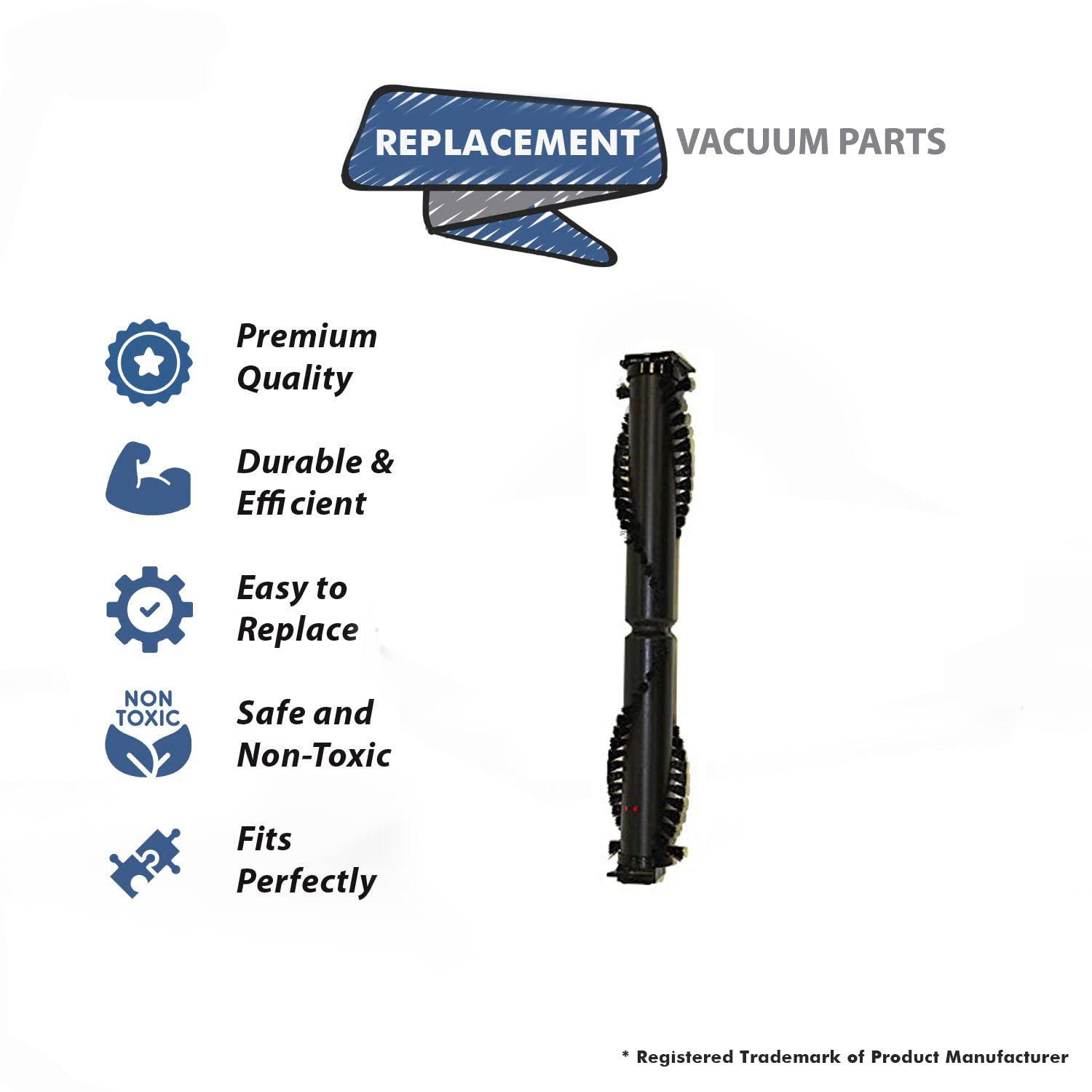 Topvacuumparts Replacement Part For Koblenz U310, U75, U80 Commercial Vacuum Cleaner Brush Roll # compare to part 46-2375-7