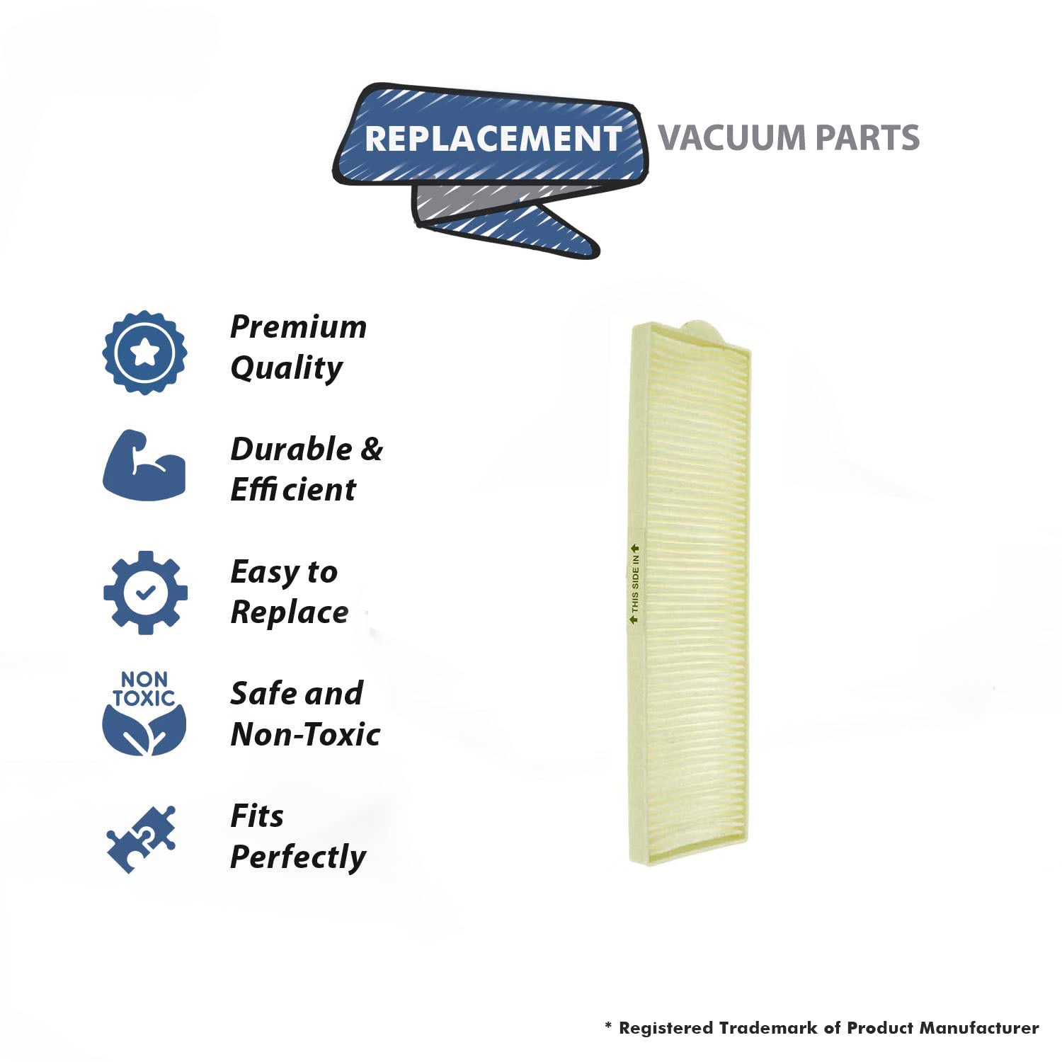 Topvacuumparts Replacement Part For DVC Style 8 & 14 Vacuum Cleaner Exhaust HEPA Filter # 470856