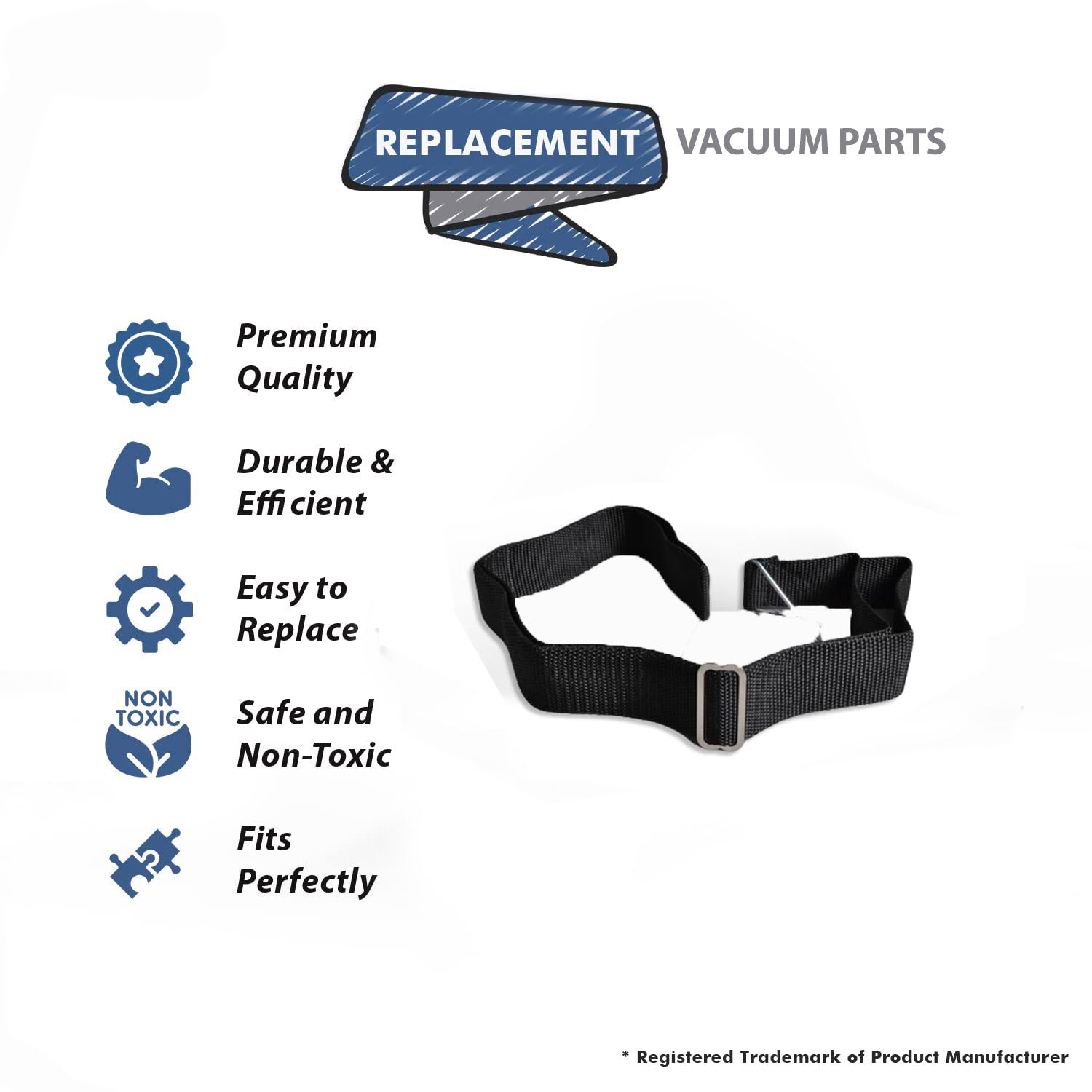 Topvacuumparts Replacement For Hoover PortaPower C2093, S7065, C2094, CH30000 Canister Vacuum Black Nylon Carrying Strap # 48615001